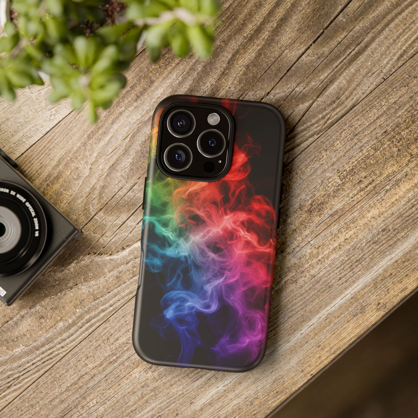 iPhone Case - Colorful Smoke Design
