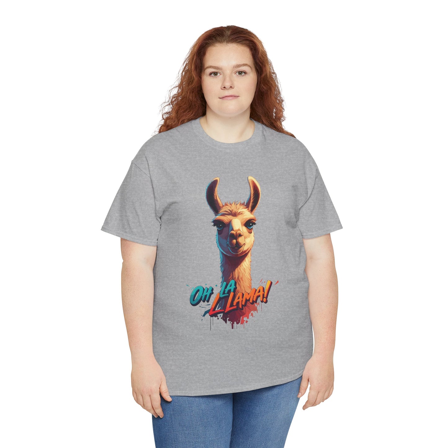 Oh la Llama Graphic Tee | Fun Llama T-Shirt, Cute Animal Lover Shirt, Llama Lover Gift, Quirky Party Tee, Trending Llama Fashion