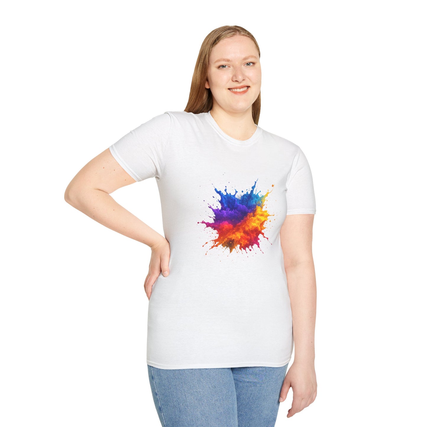 Color Burst Paint Splash Shirt – Vibrant Abstract Art Tee for Creatives & Color Lovers Colorful Apparel