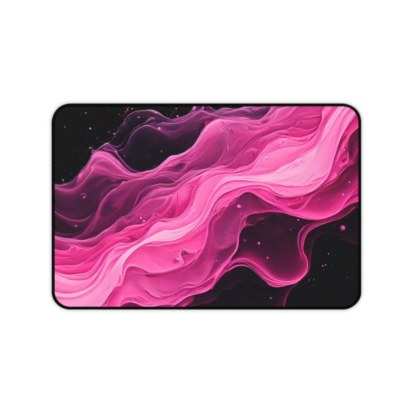 Elegant Pink Wave Desk Mat - Stylish Office Decor for Home & Workspaces