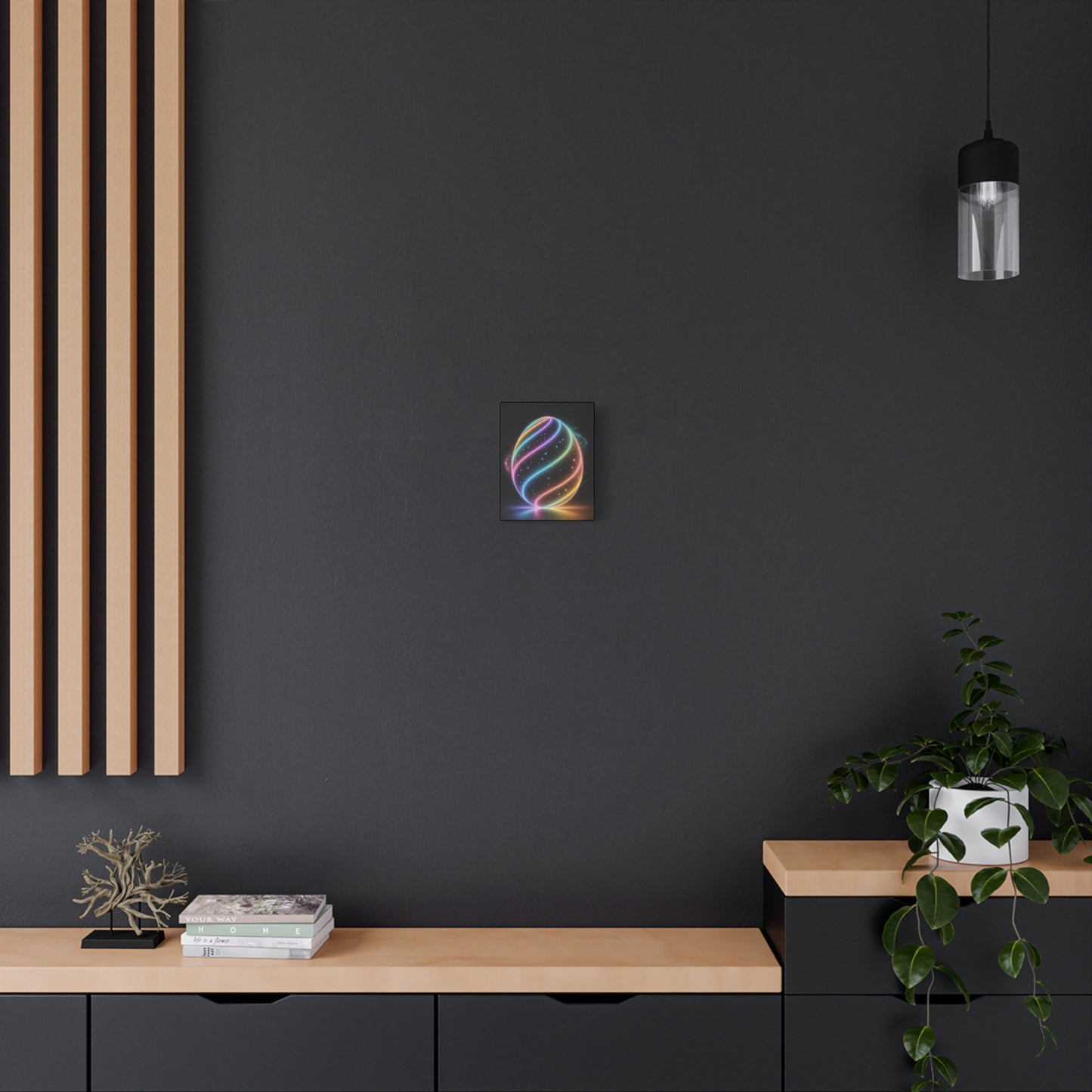 Colorful Swirl Canvas Art Easter Egg Art Easter Canvas Easter Decor