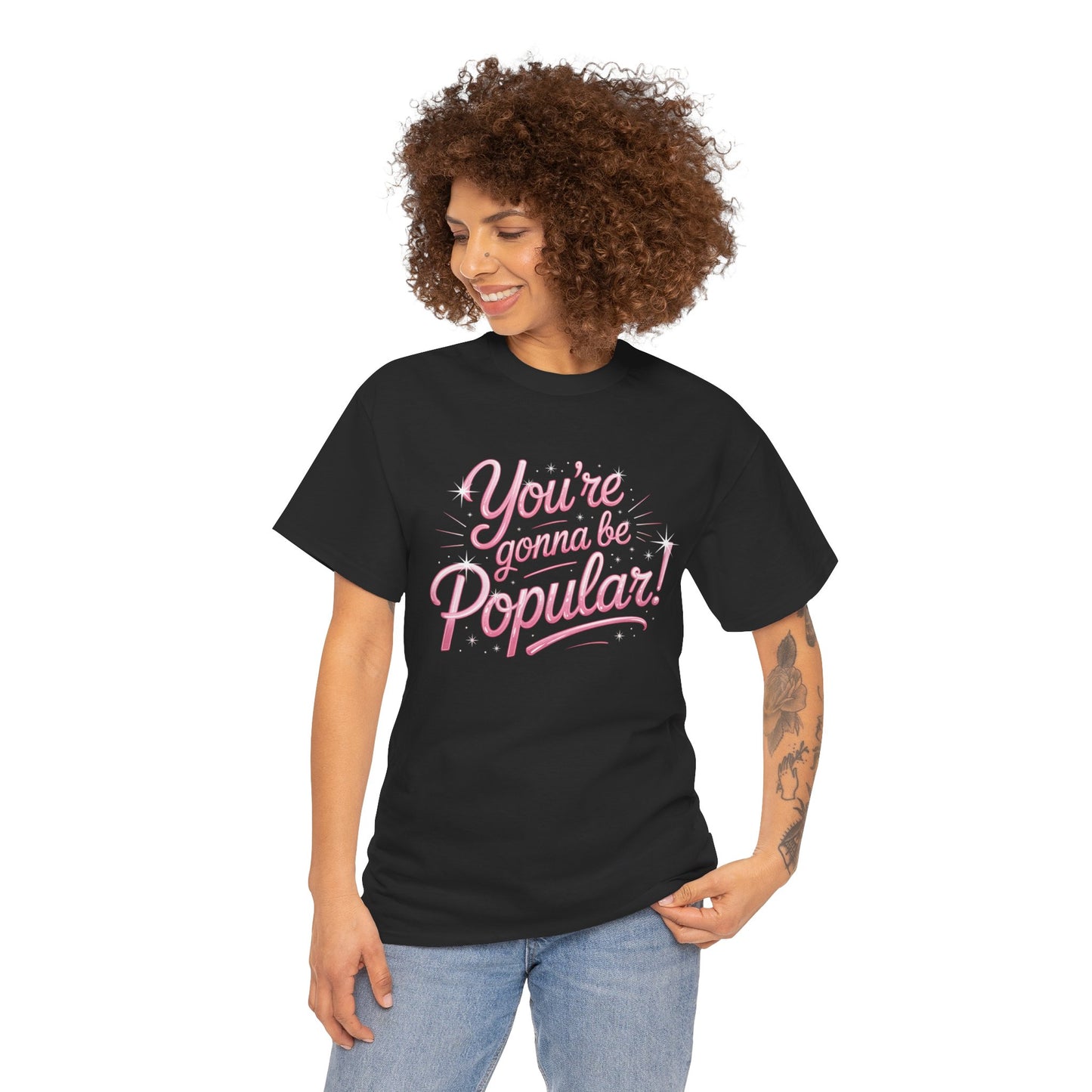 You’re Gonna Be Popular Wicked Musical Tee – Broadway Quote Shirt – Funny Retro Typography T-Shirt for Theatre Fans & Musical Lovers