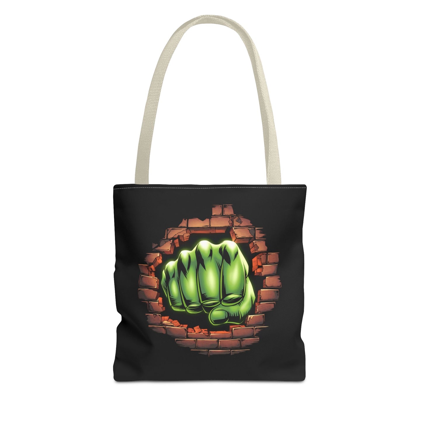 Green Fist Tote Bag, Comic Book Bag, Geeky Gift, Tote for Geeks, Reusable Bag