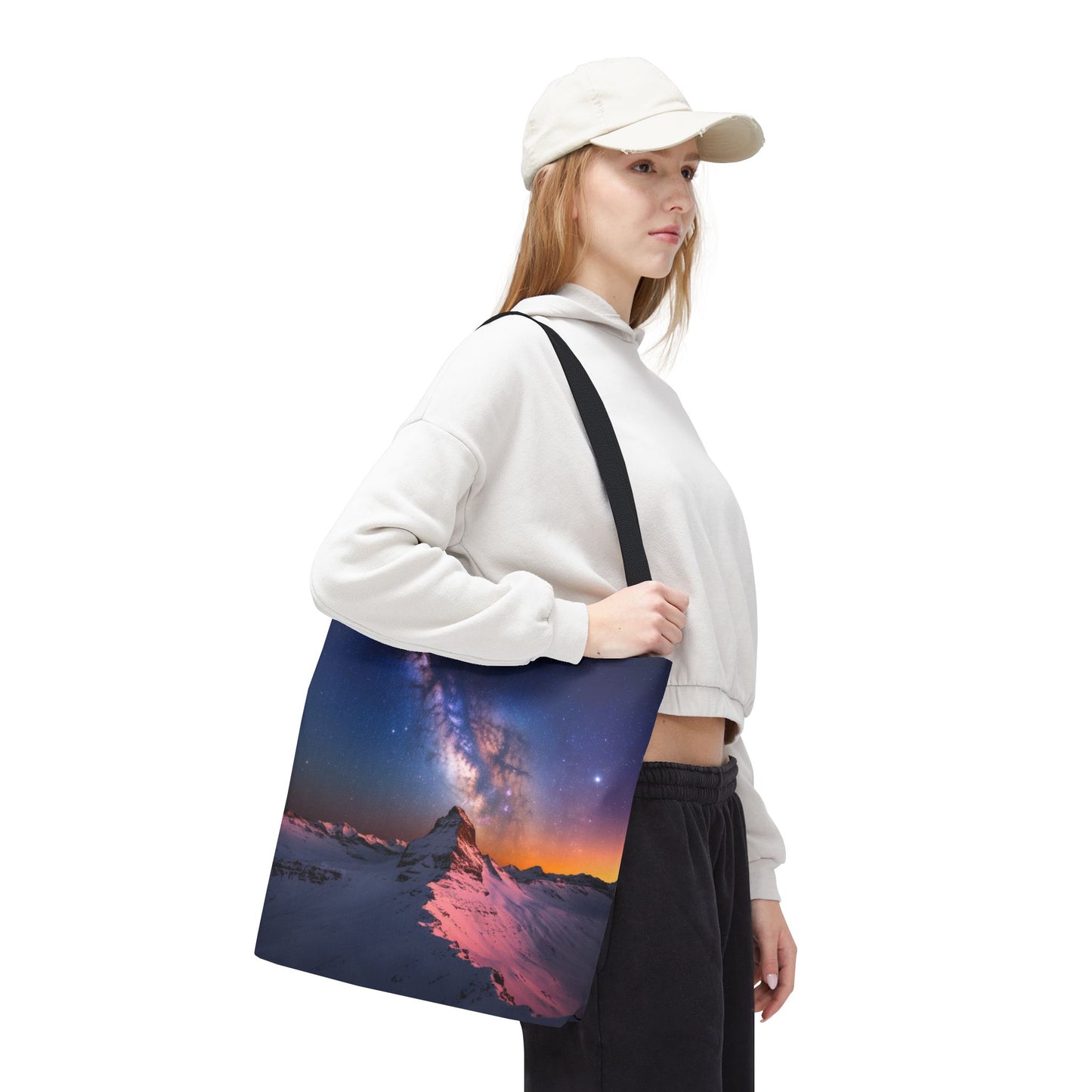 Stunning Mountain Galaxy Tote Bag - Nature Lover's Eco-Friendly Bag
