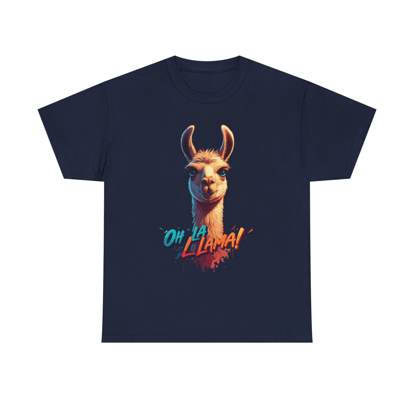 Oh la Llama Graphic Tee | Fun Llama T-Shirt, Cute Animal Lover Shirt, Llama Lover Gift, Quirky Party Tee, Trending Llama Fashion