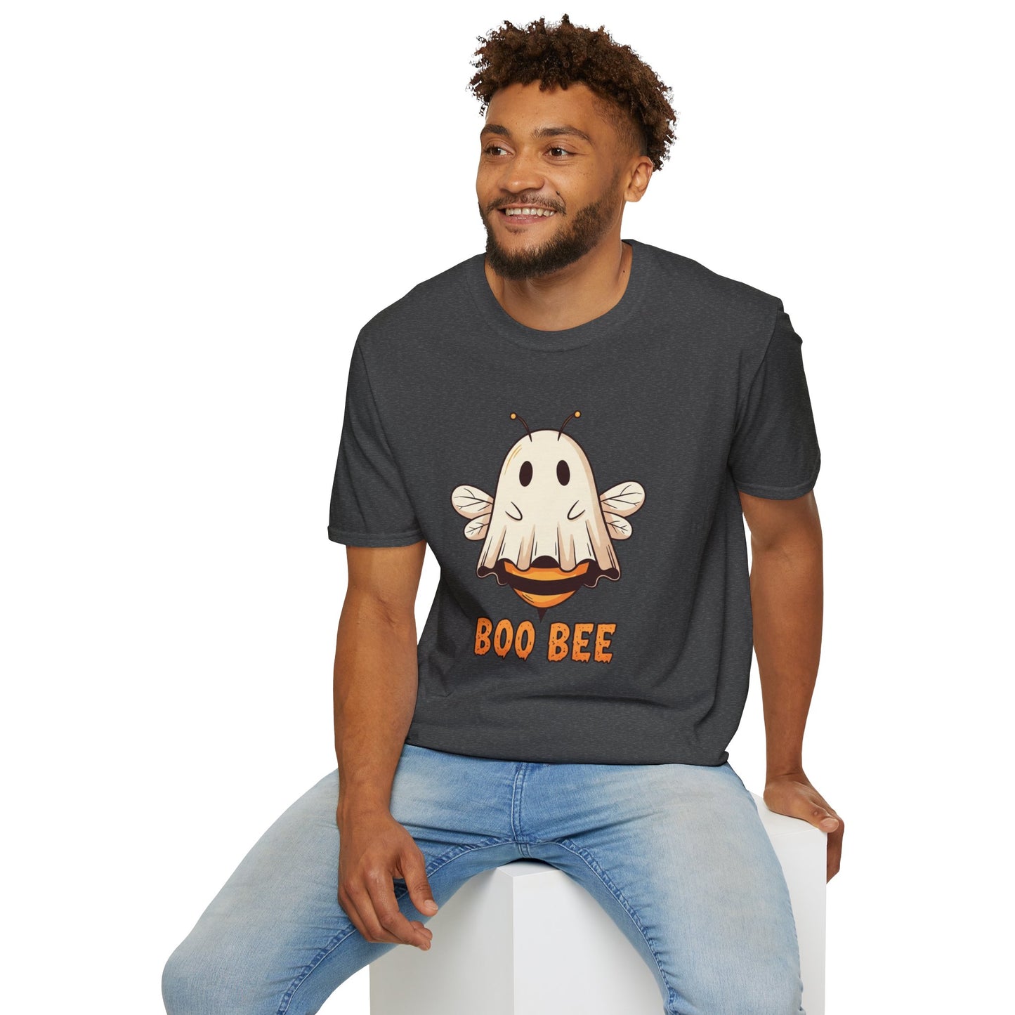 Funny Boo Bee Halloween Shirt – Cute Ghost Bee Costume Tee, Spooky Season Pun Shirt, Bee Lover Gift, Fall T-Shirt, Unisex Sizes