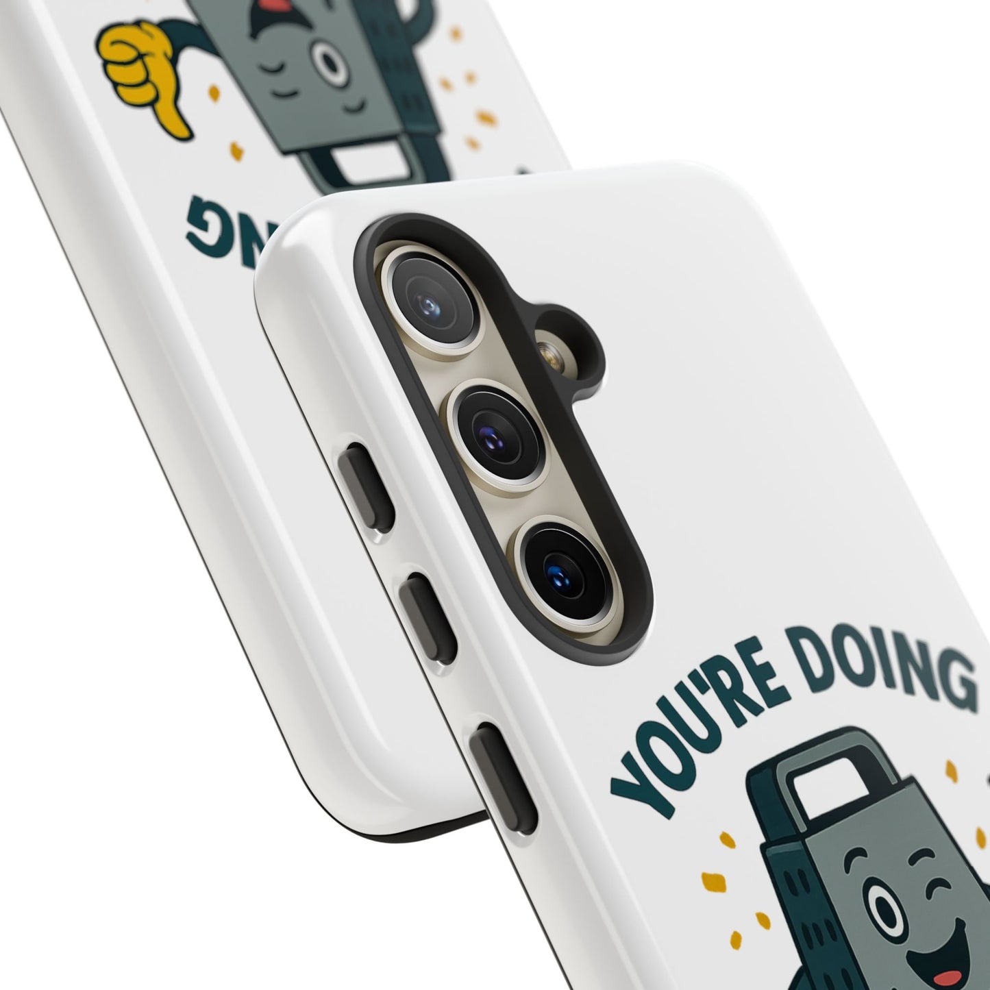 Samsung Tough Case - 'You're Doing Grate' Cheese Grater Design Phone Case for Chefs Foodie Accessory
