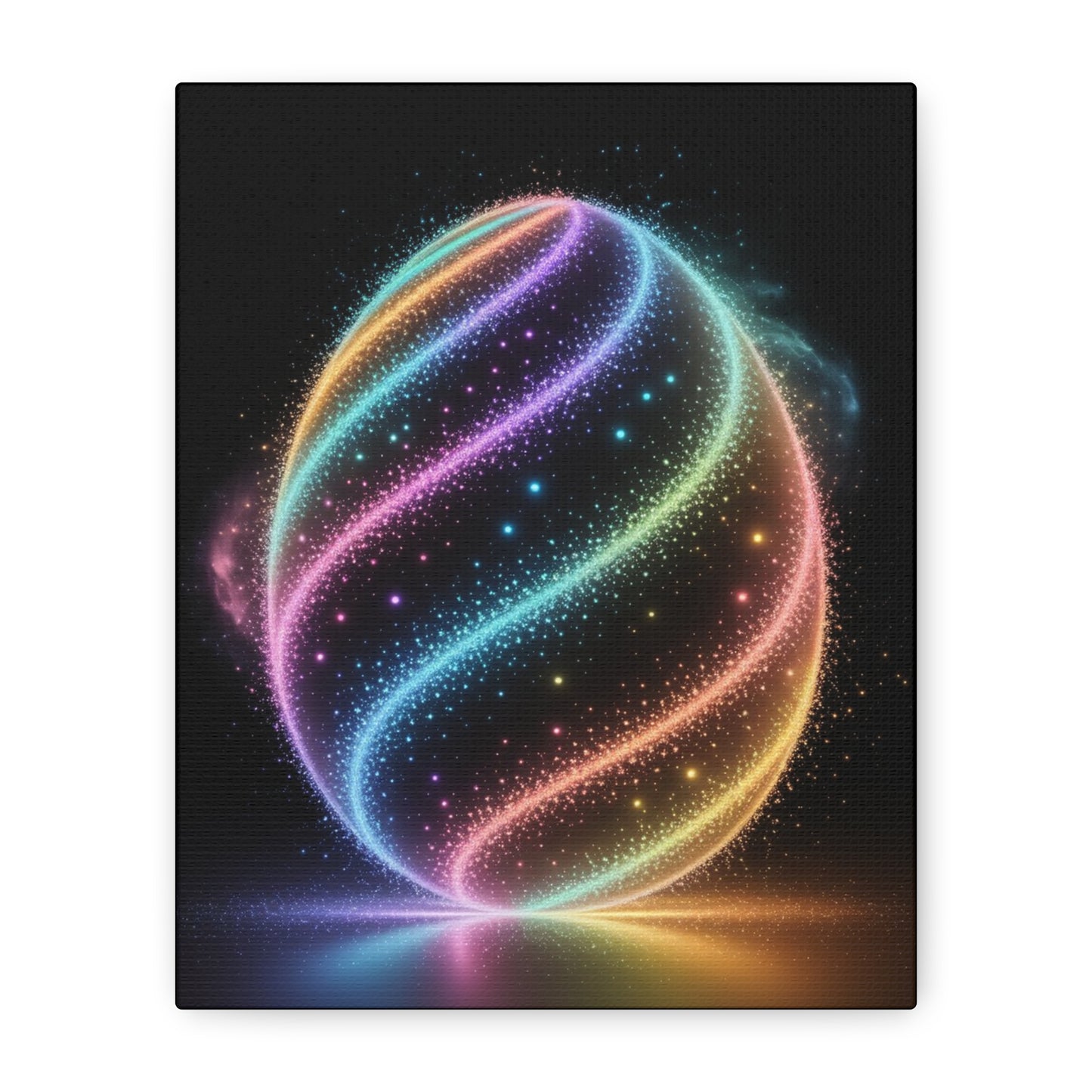 Colorful Swirl Canvas Art Easter Egg Art Easter Canvas Easter Decor