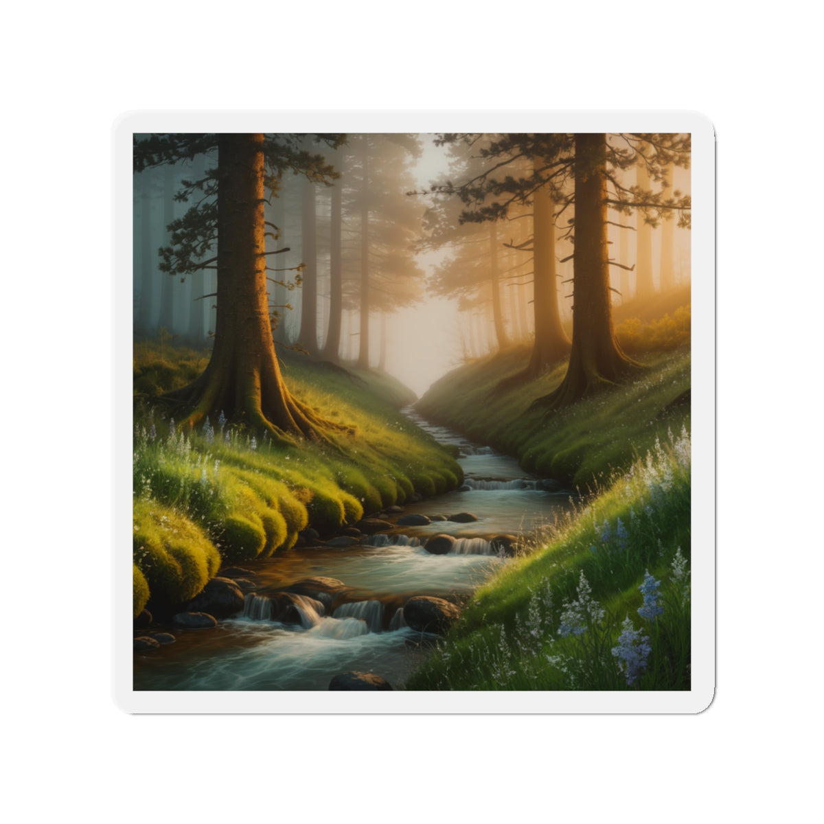 Nature Stream Magnet Fridge Magnet Nature Decor Nature Accessory