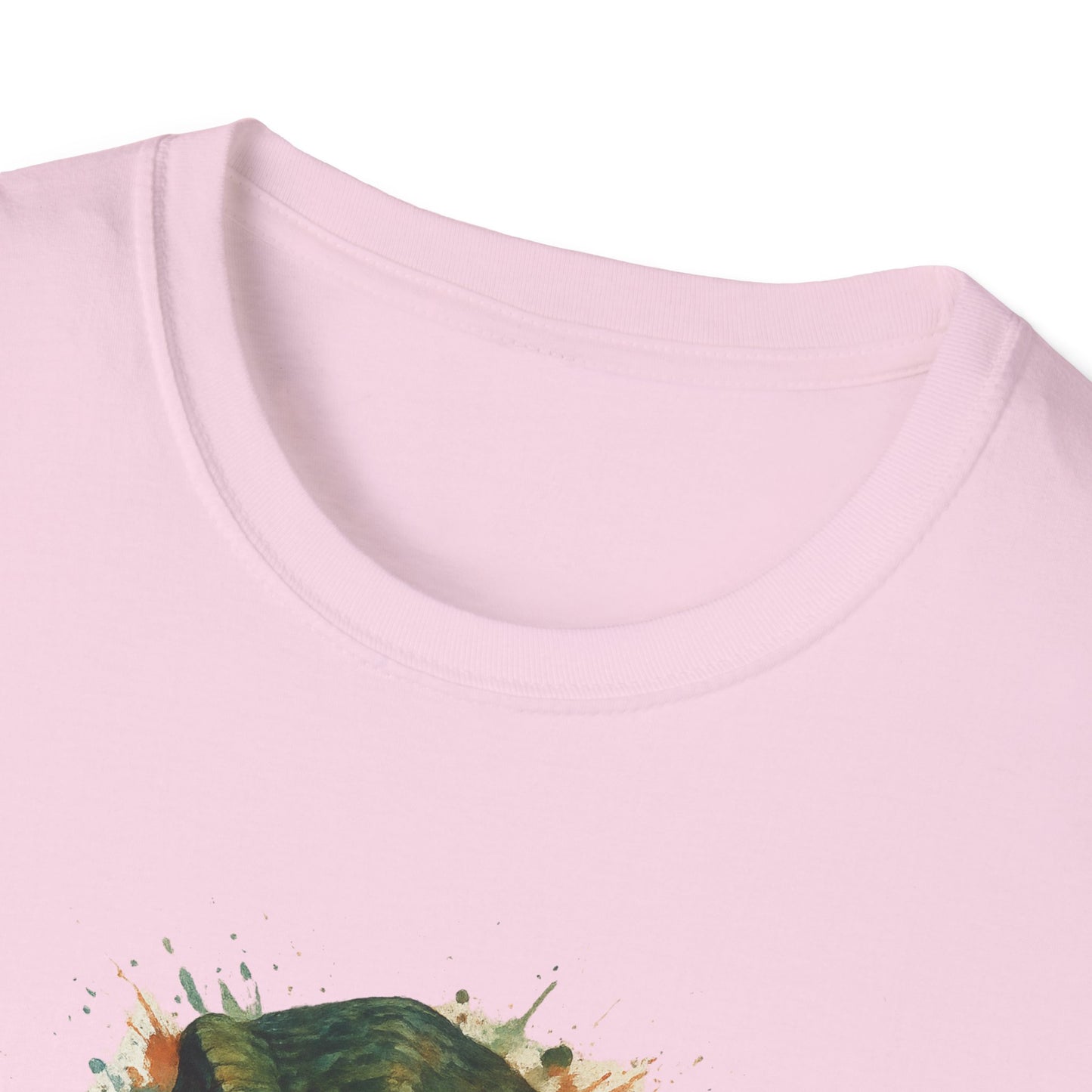 Watercolor Velociraptor T-Shirt | Dinosaur Lover Gift | Artistic Paleo Tee - Unique Dino Art Tee for Men Women Jurassic Apparel