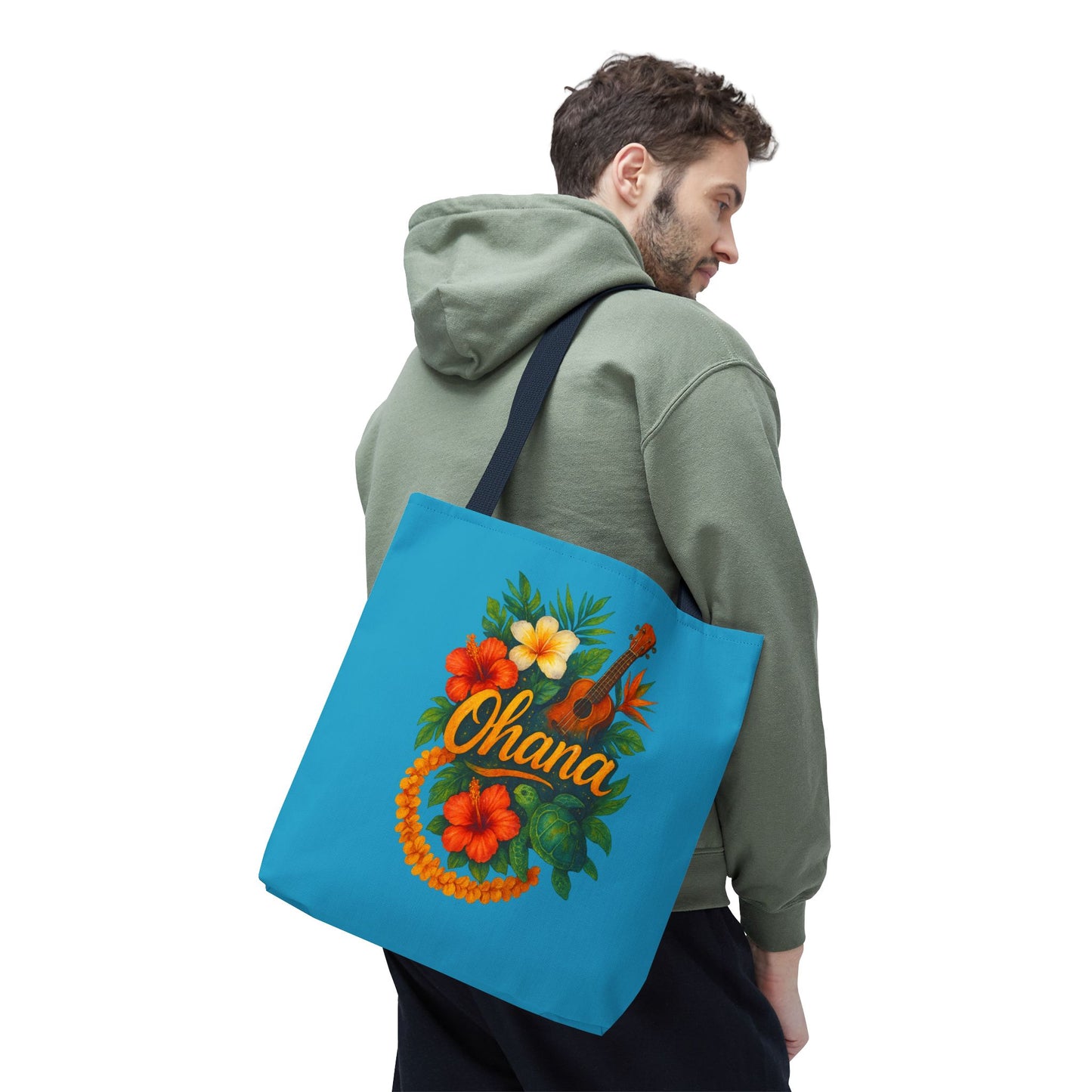 Hawaiian Ohana Tote Bag | Tropical Reusable Beach Bag | Aloha Gift Idea | Island Vibes Bag | Summer Tote | Luau Party Favor | Coastal Bag