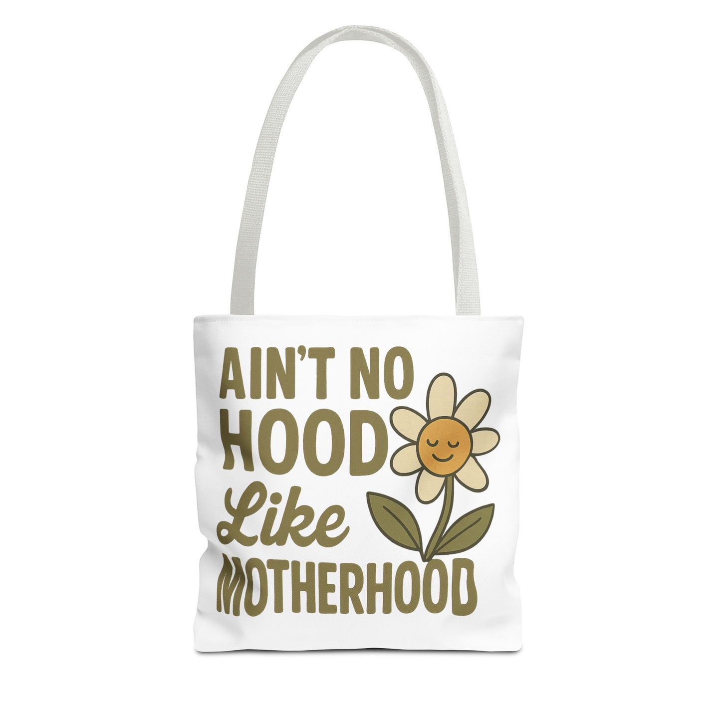 Motherhood Tote Bag with Flower Design Mother's Day Bag Tote for Mom Reusable Shopping Bag