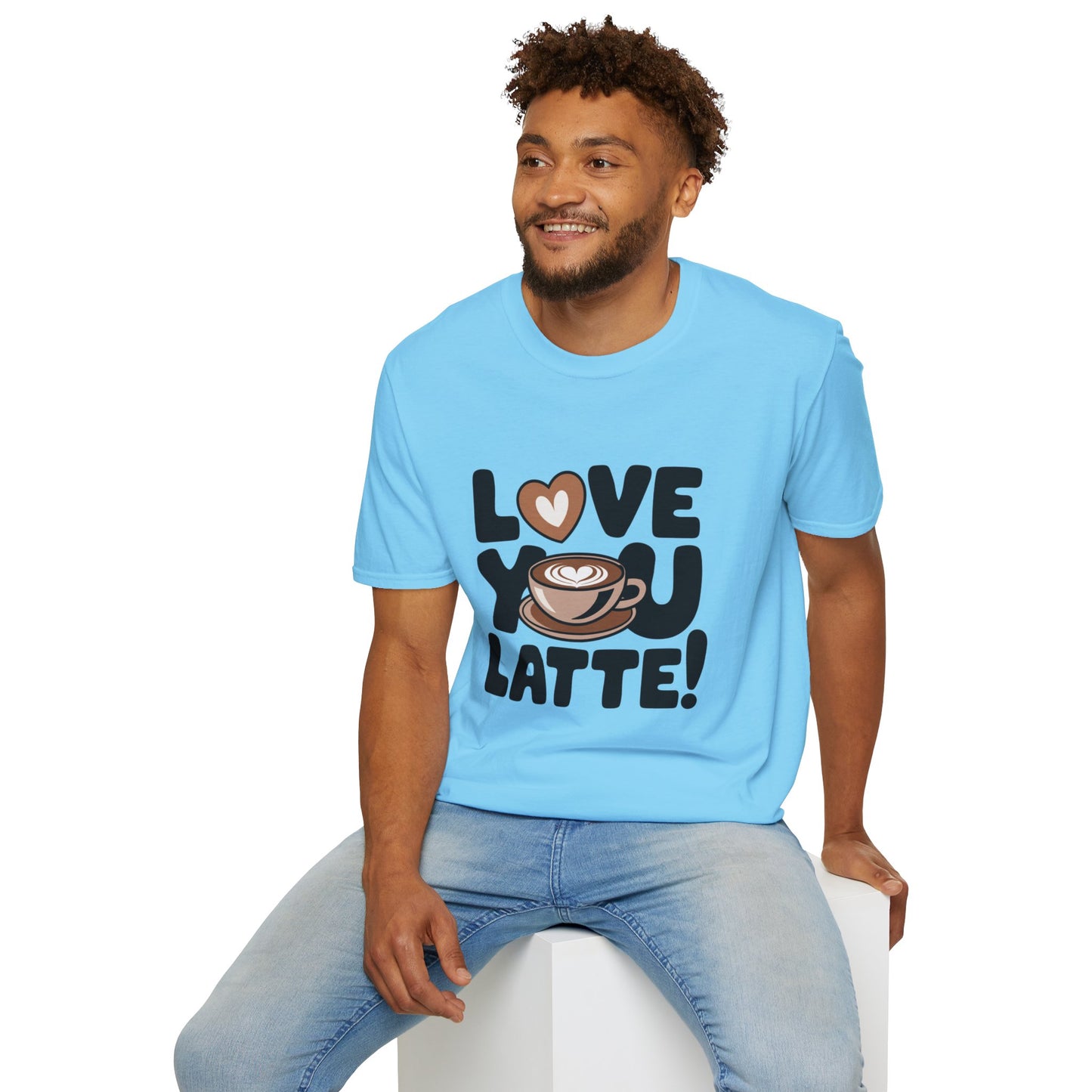 Love You Latte T‑Shirt – Cute Coffee Pun Tee | Latte Lover Gift | Coffee Humor Graphic Tee | Unisex Soft Cotton Coffee Shirt