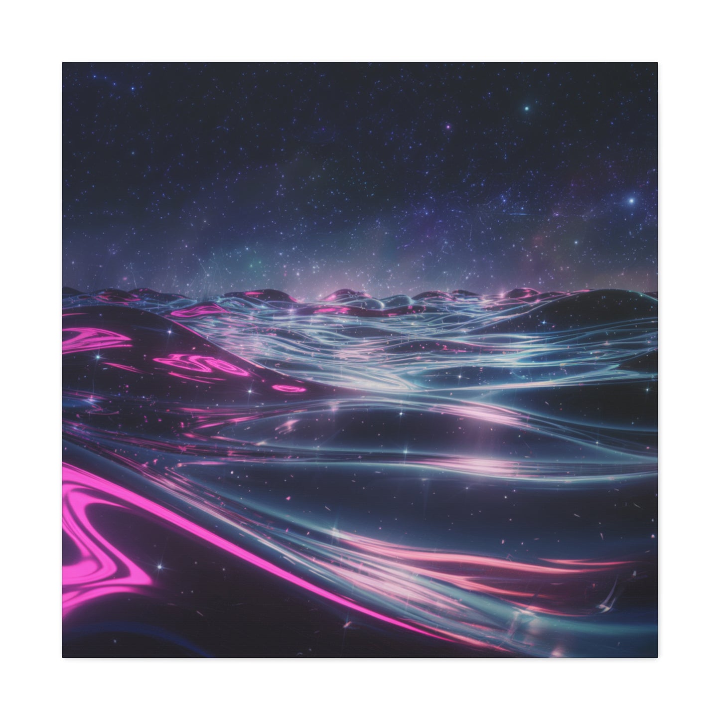Canvas Print - Galactic Ocean under Night Sky Design