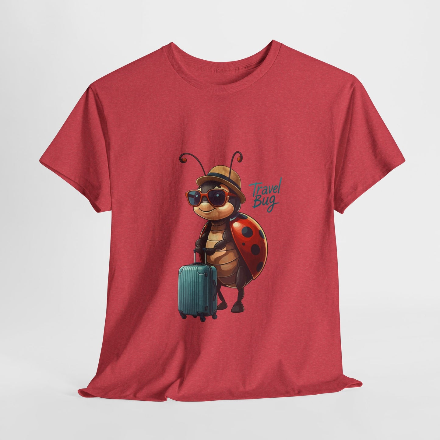 Travel Bug T-Shirt – Cute Ladybug Travel Tee | Funny Wanderlust Shirt for Travel Lovers | Unisex Graphic Tee Gift for Adventurers