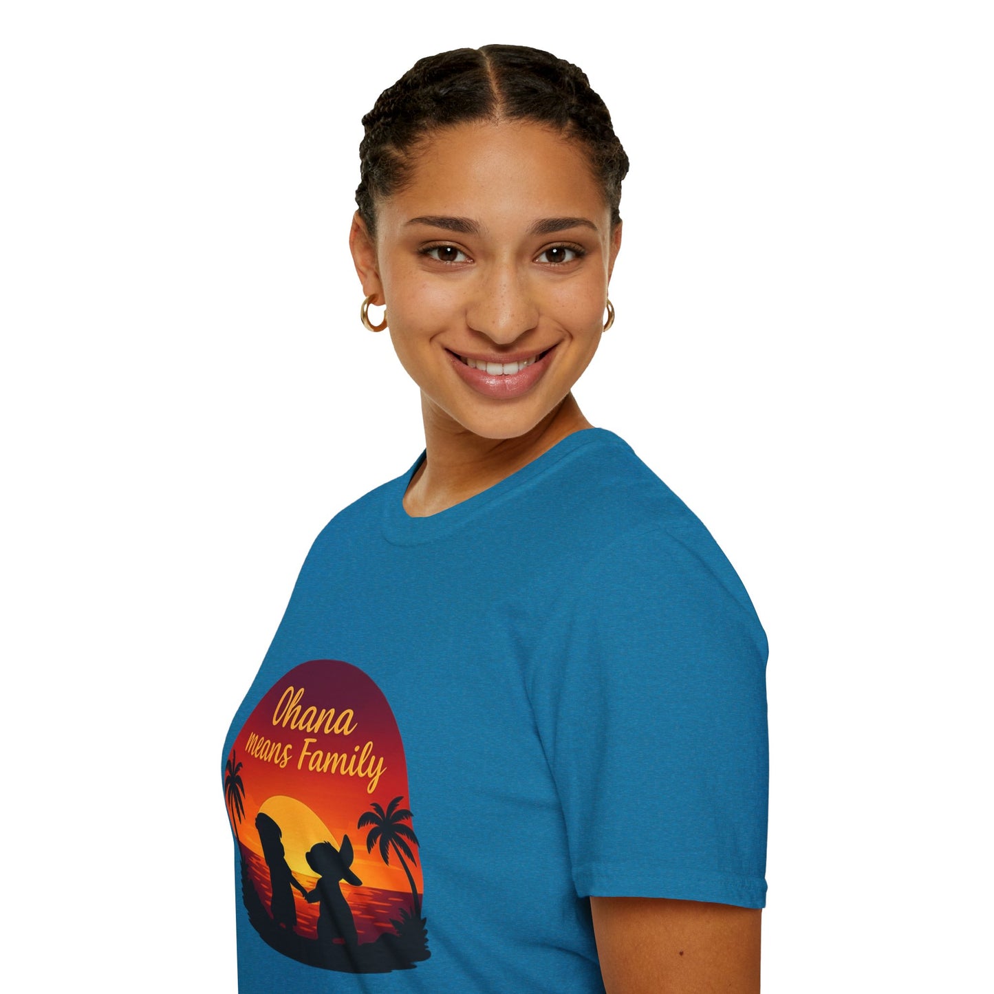 Ohana Means Family Shirt - Cute Sunset Graphic Tee, Hawaiian Family Quote Shirt, Family Inspired T-Shirt, Matching Vacation Outfit