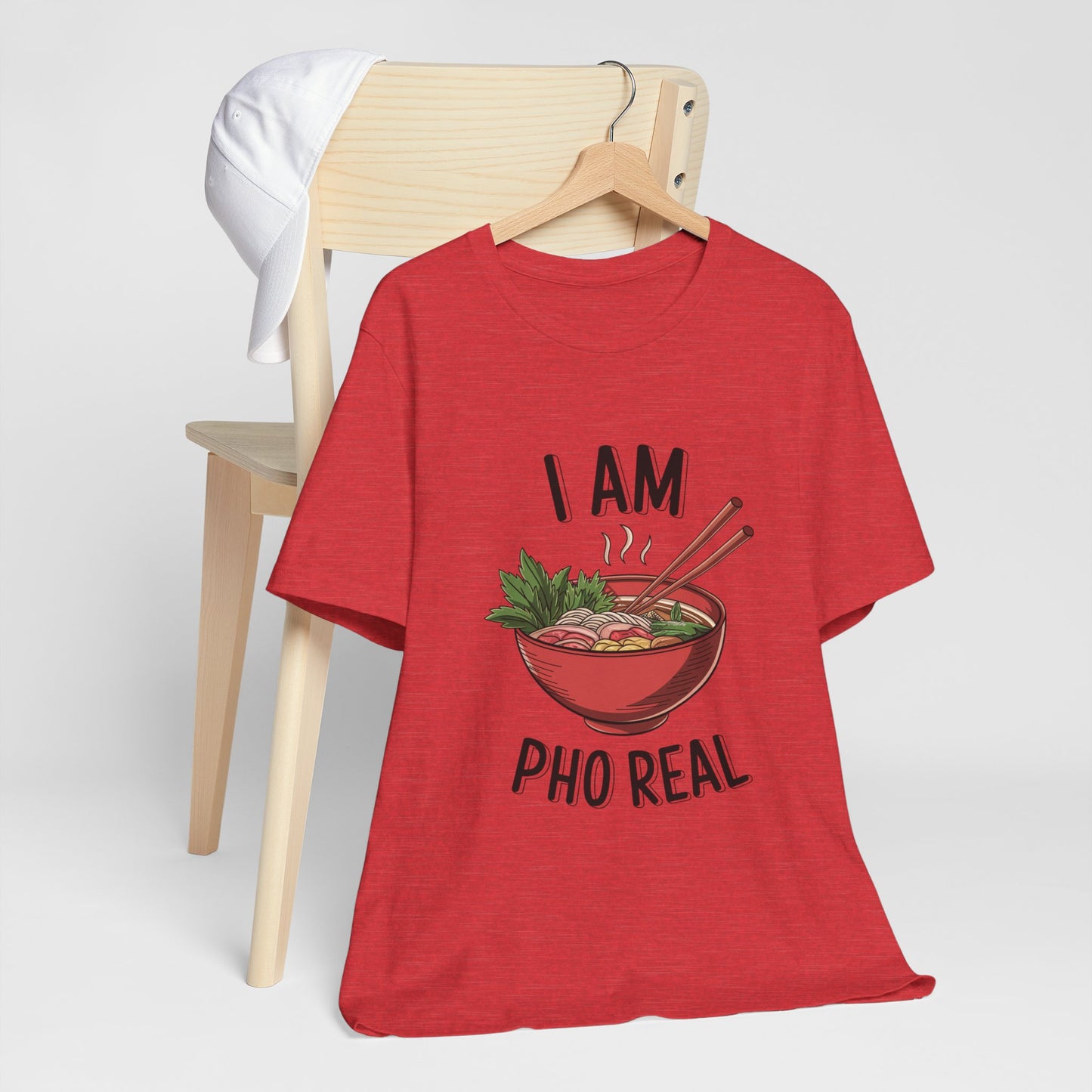 I Am Pho Real T-Shirt | Funny Pho Noodle Bowl Tee, Vietnamese Food Pun Shirt, Ramen & Noodle Lover Gift, Cute Asian Cuisine Graphic Top