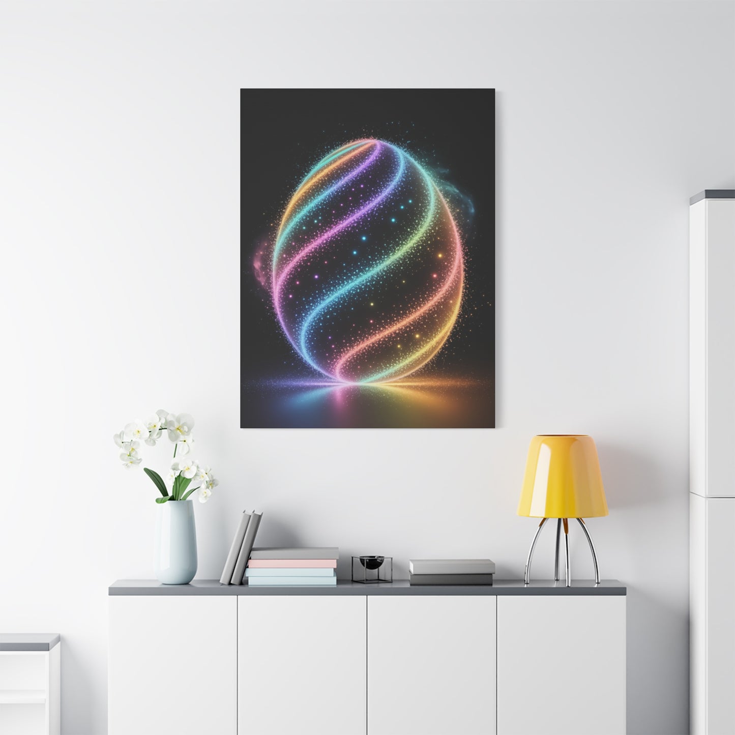 Colorful Swirl Canvas Art Easter Egg Art Easter Canvas Easter Decor