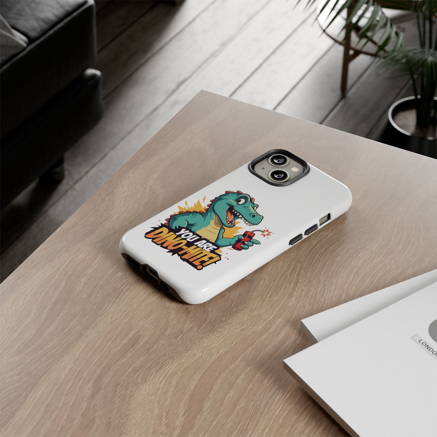 iPhone Case - Dino-Mite Pun Design