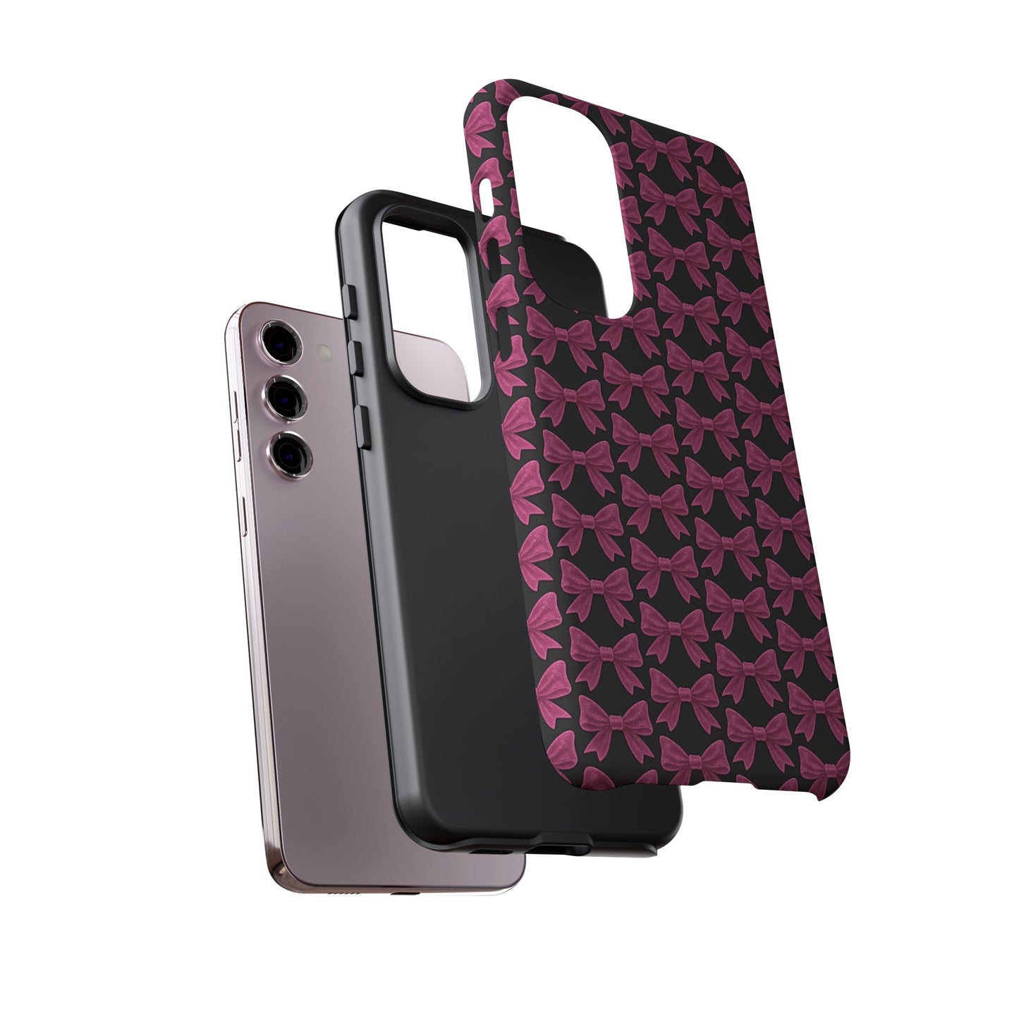 Pink Bow Samsung Case Coquette Aesthetic Phone Cover Cute Girly Phone Case Glossy Y2K Accessory Kawaii Samsung Case Gift