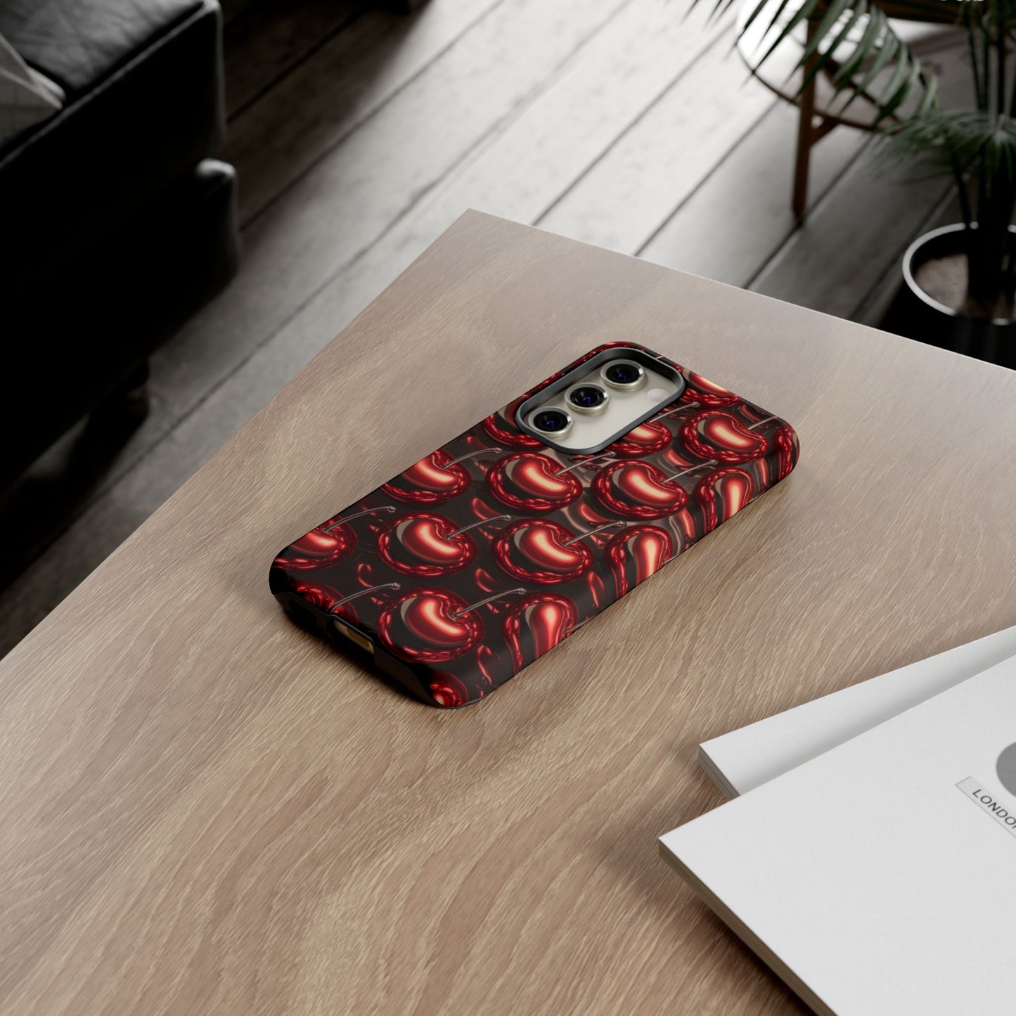 Phone Case - Shiny Cherries Design for Samsung Galaxy