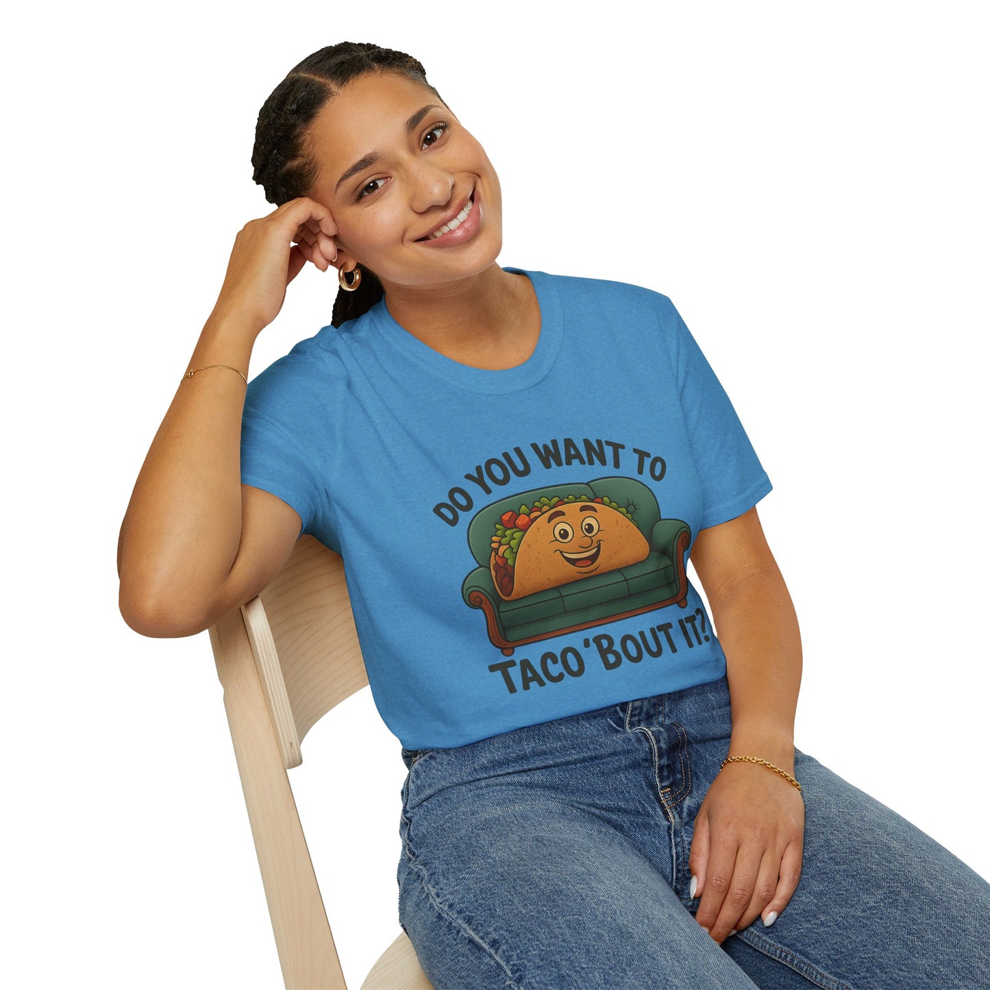 Do You Want to Taco ‘Bout It? Funny Taco Shirt - Cute Foodie Tee - Pun Humor Gift - Food Lover T-Shirt - Cinco de Mayo Outfit