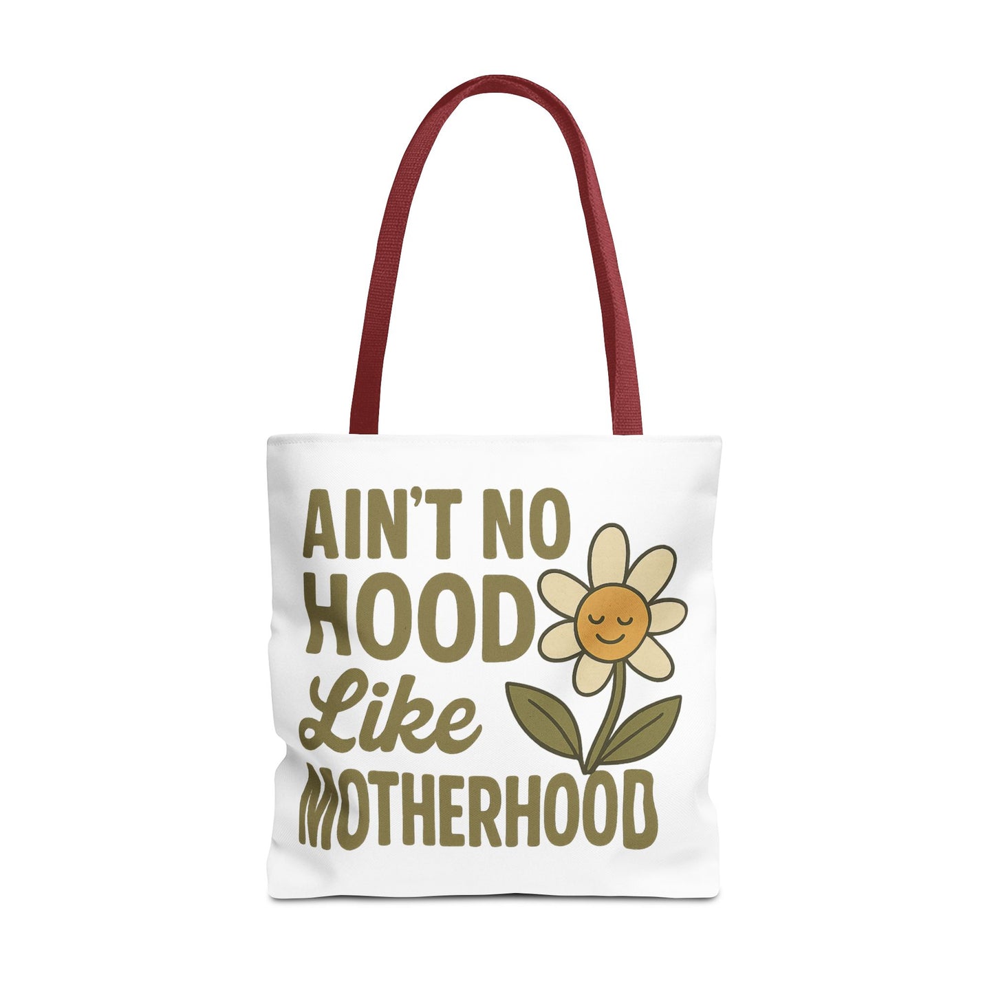 Motherhood Tote Bag with Flower Design Mother's Day Bag Tote for Mom Reusable Shopping Bag