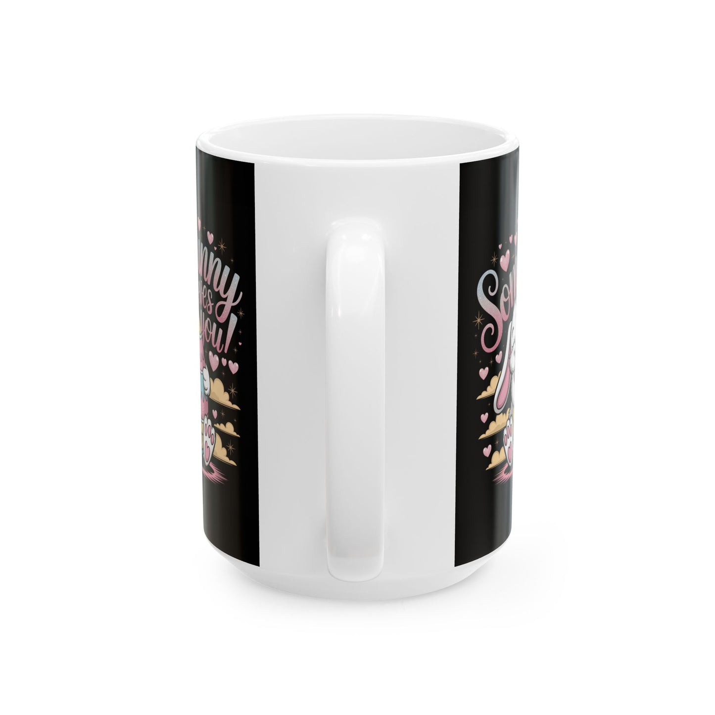 Easter Mug - Easter Bunny Somebunny Loves You Easter Cup Bunny Mug