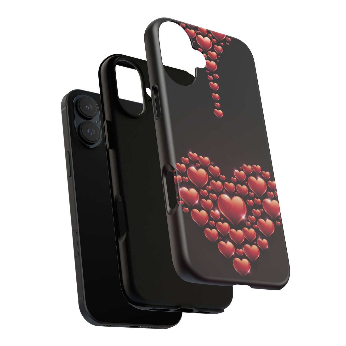 iPhone Case - Heart Made Out of Hearts Design