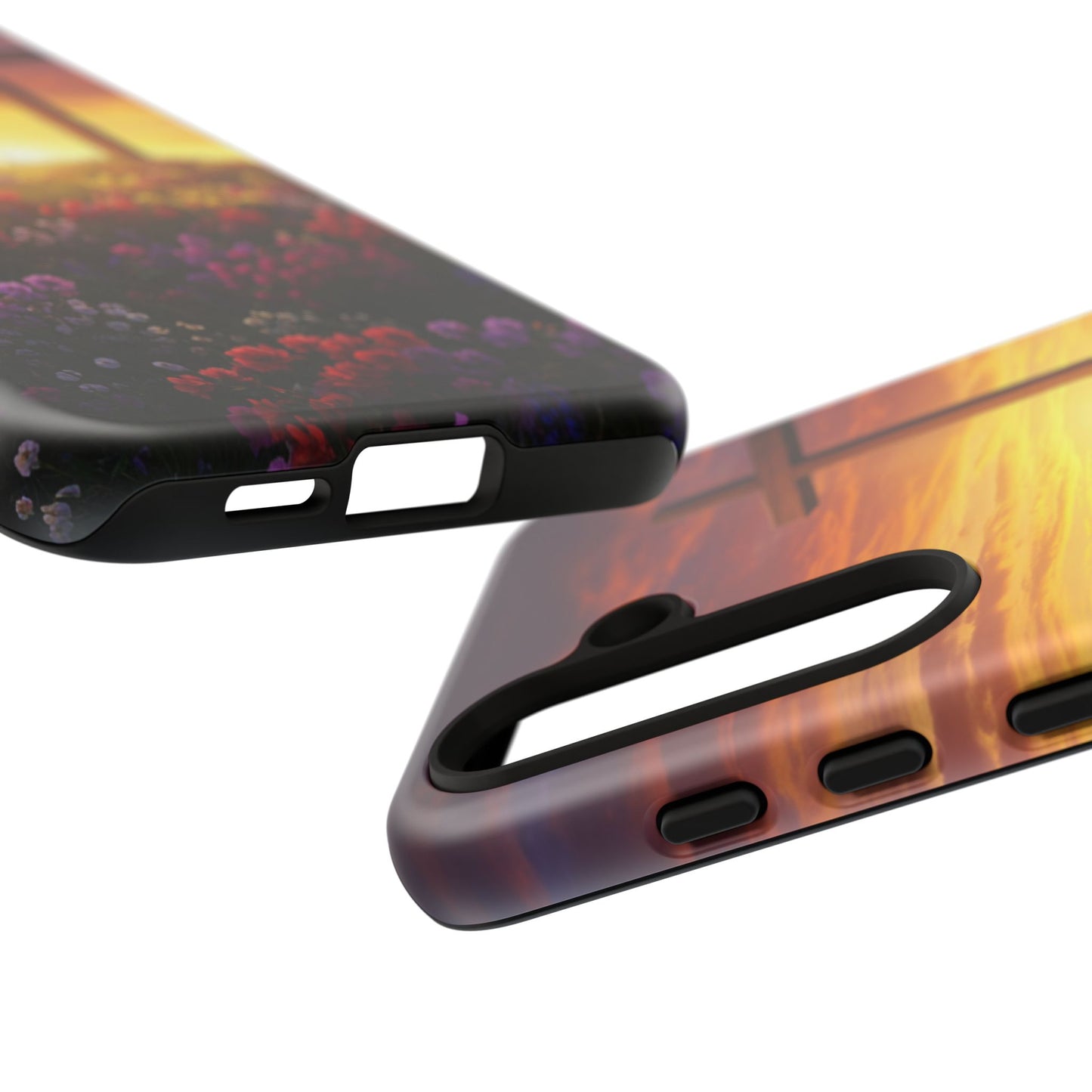 Samsung Phone Case Cross on a Hill Painting Christian Phone Case Cross Samsung Case