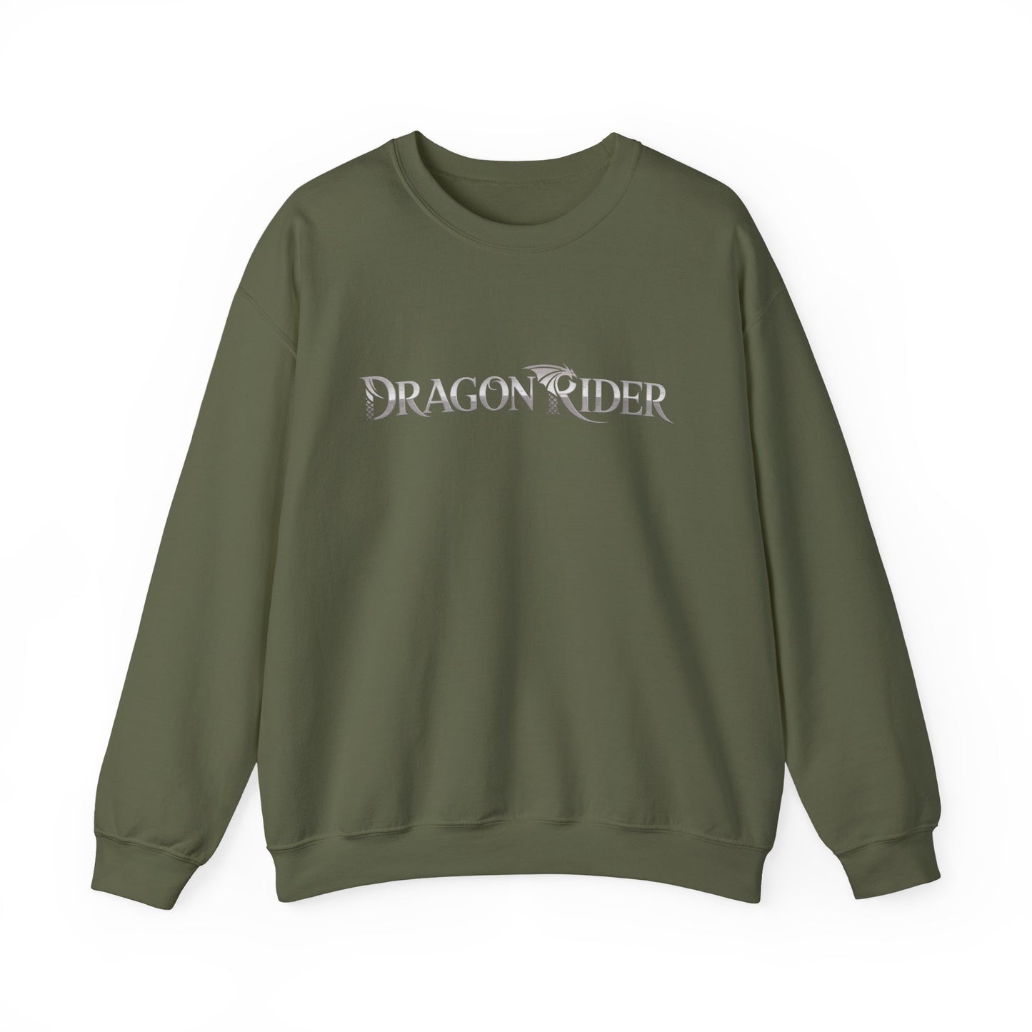 Dragon Rider Sweatshirt | Unisex Fantasy Gamer Crewneck | Nerdy Cozy Mythical Gift | Medieval Dragon Pullover | Geek Cosplay Style