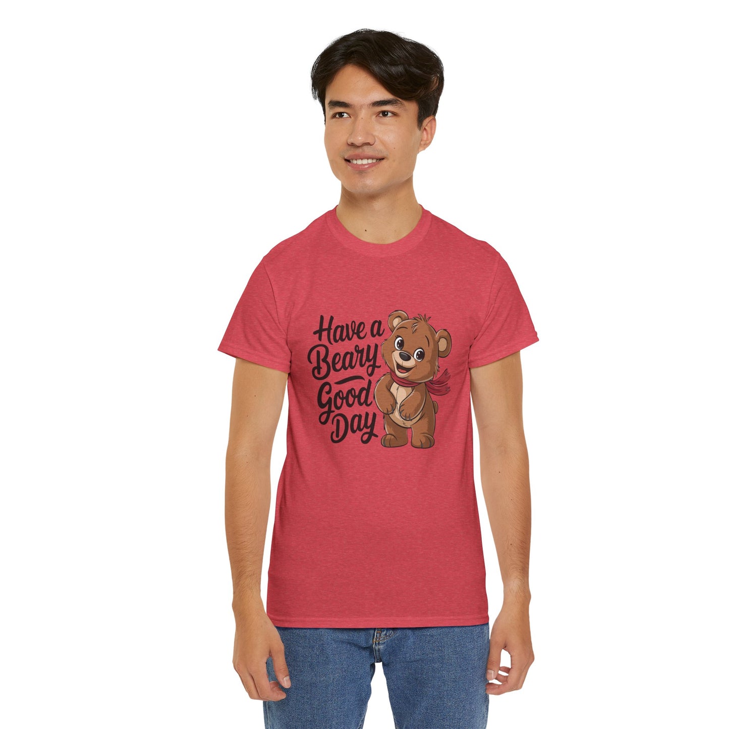 Have a Beary Good Day T-Shirt – Cute Bear Graphic Tee, Punny Animal Shirt, Funny Animal Lover Gift, Happy Positive Vibes Graphic T-Shirt