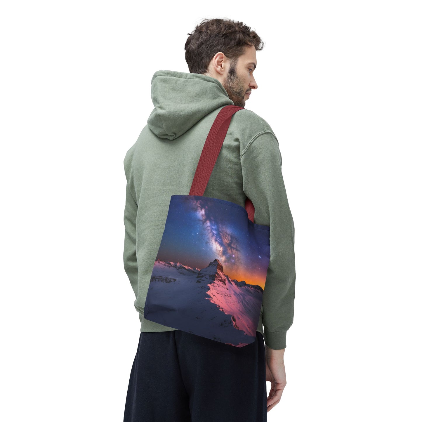 Stunning Mountain Galaxy Tote Bag - Nature Lover's Eco-Friendly Bag