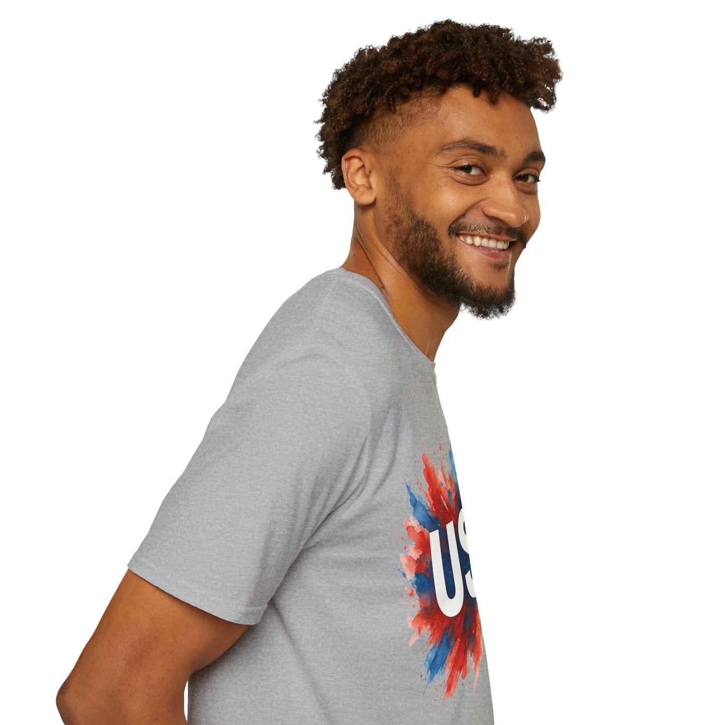 Watercolor USA T-Shirt Unisex | Red White Blue Shirt | Patriotic Graphic Tee | July 4th Shirt | Independence Day Tee | American Flag Shirt
