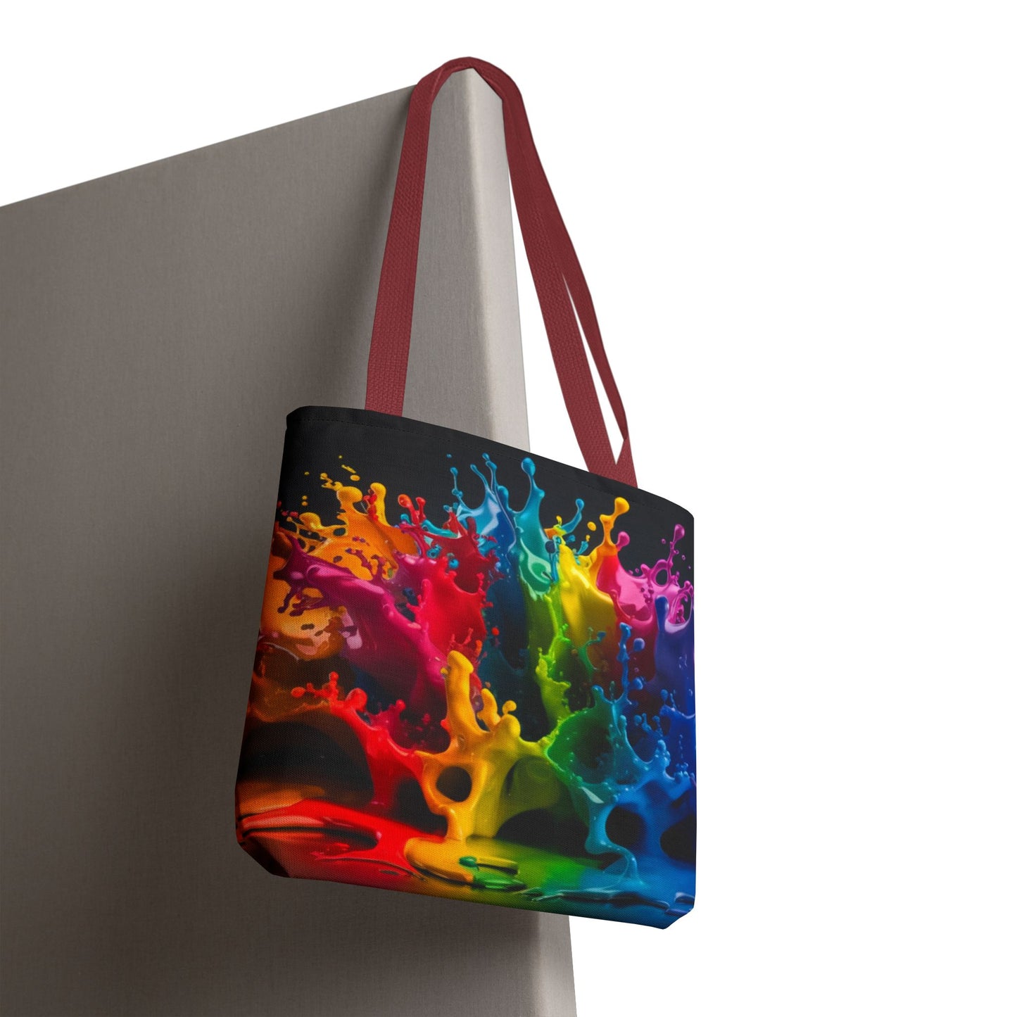 Colorful Splash Tote Bag - Vibrant Art for Every Occasion