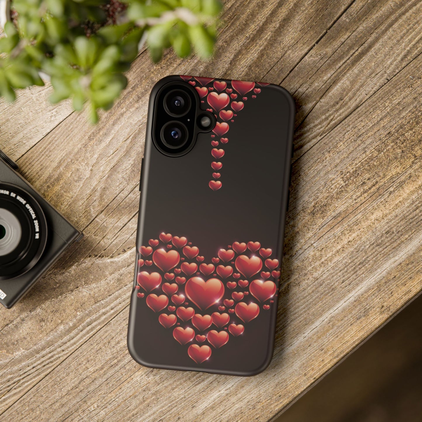 iPhone Case - Heart Made Out of Hearts Design
