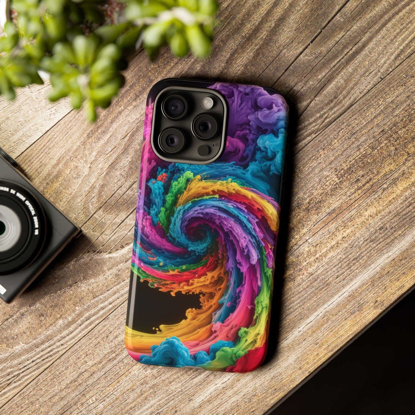 iPhone Case - Colorful Swirl Design
