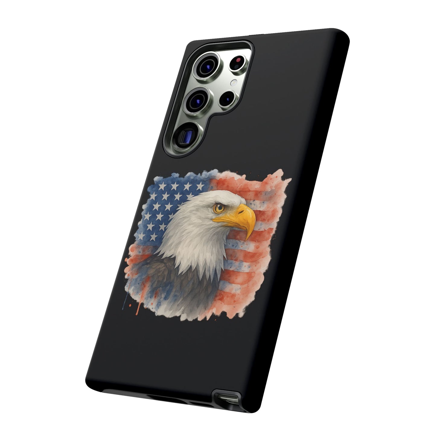 Eagle Flag Phone Case for Samsung Phone - Patriotic Tough Case for Freedom Lovers 4th of July Case Memorial Day Veteran's Day
