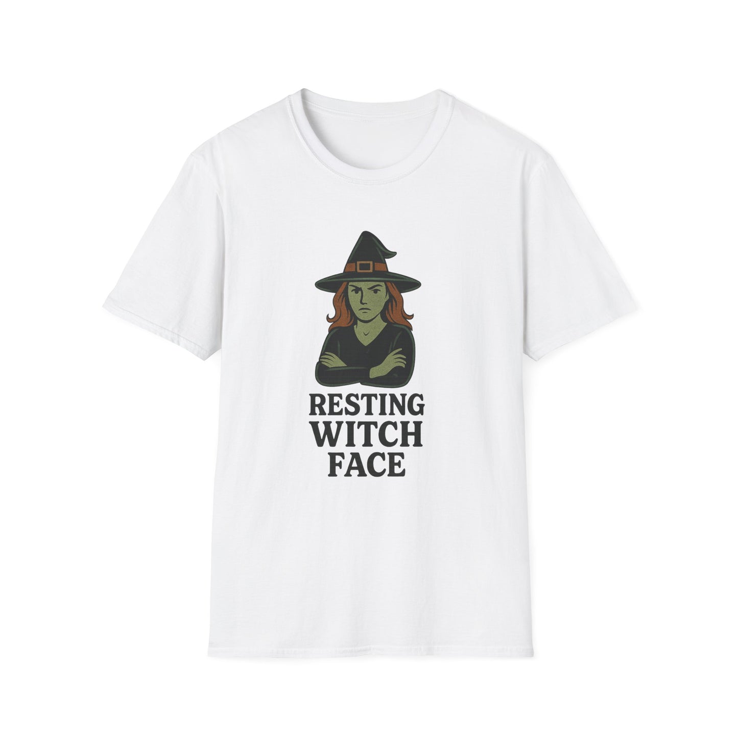 Resting Witch Face T-Shirt • Funny Halloween Witch Tee • Cozy Spooky Season Graphic Tee • Autumn Witch Shirt • Witches Aesthetic Fashion
