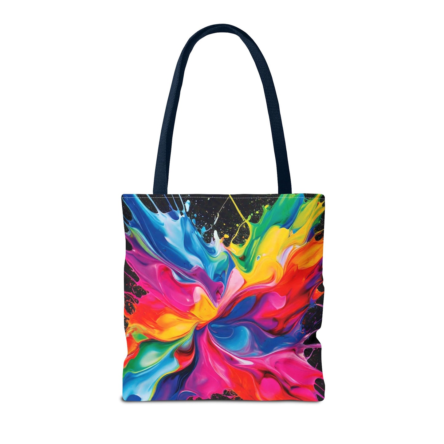 Vibrant Abstract Swirl Tote Bag | Colorful Expressionism Canvas Tote – Bold Art Accessory & Eco-Friendly Gift for Art Lovers