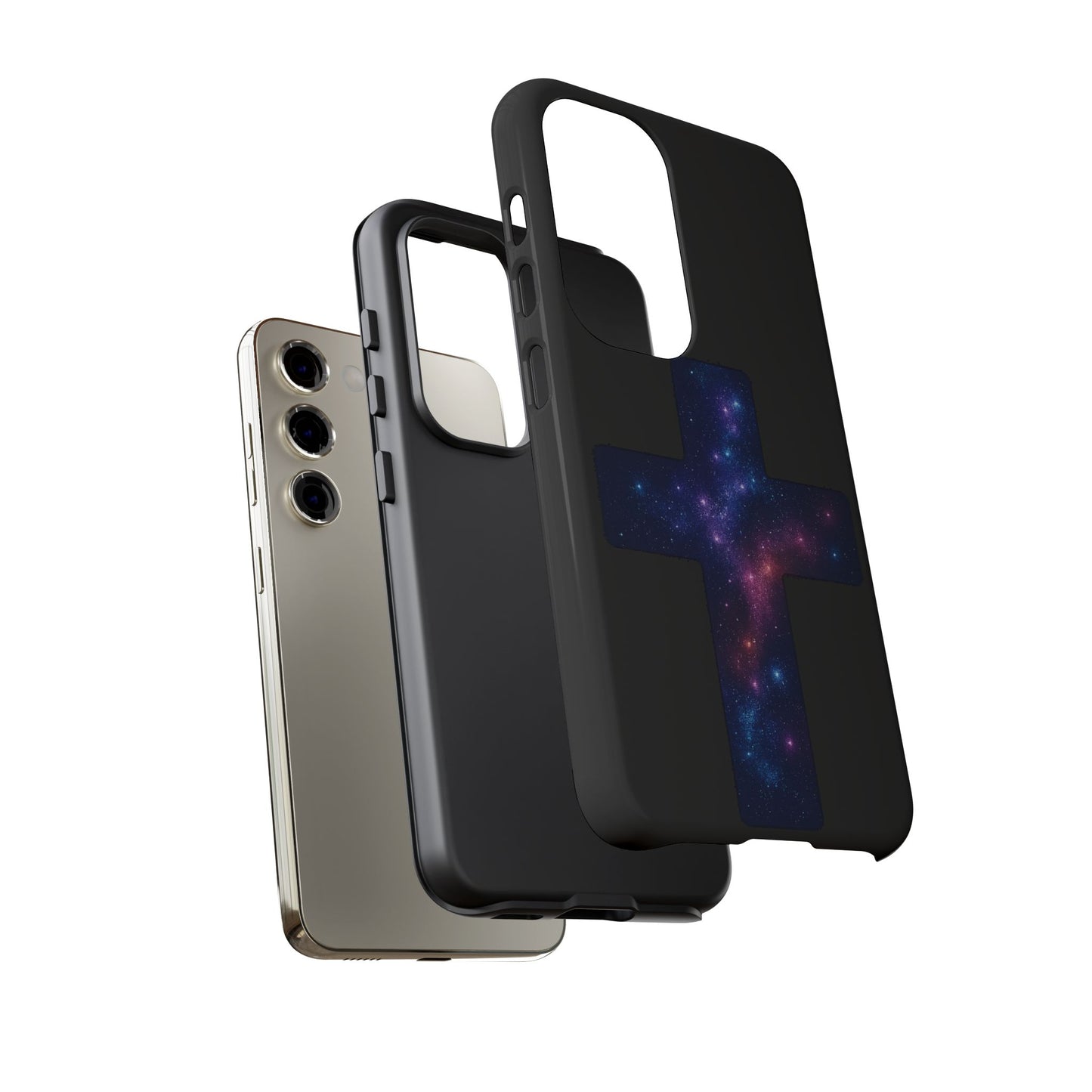 Samsung Phone Case - Galactic Cross Case Christian Phone Case Spiritual Samsung Case Religious Accessory Gift for Believers