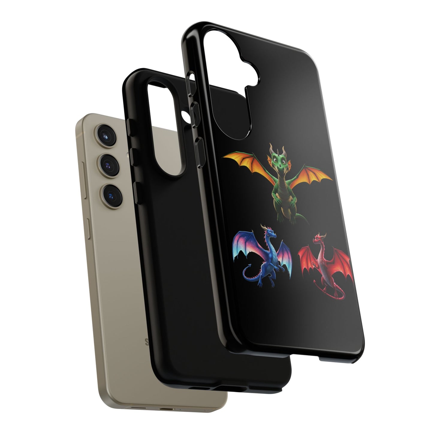 Protective Dragon Phone Case for Samsung Galaxy - Fantasy Art Durable Cover - Bookish Mythical Gift for Teens & Adults Twilight Aesthetic