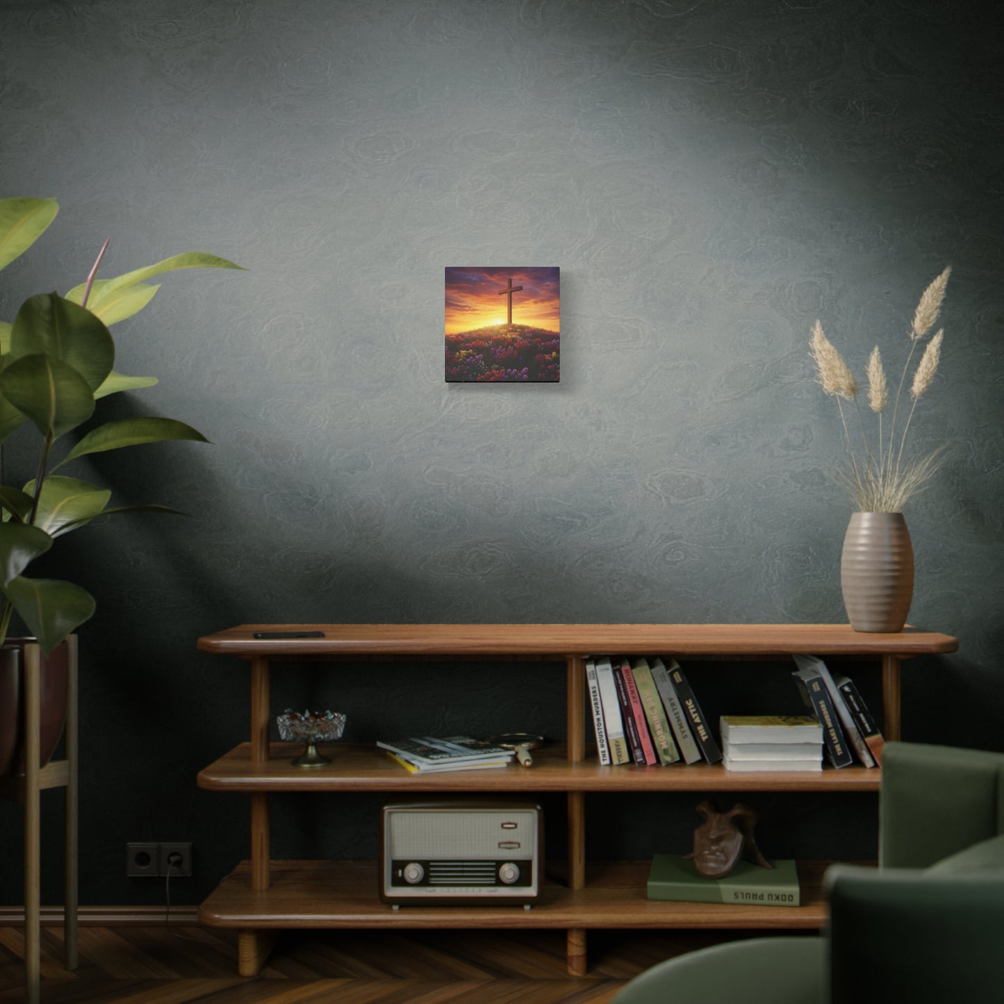 Canvas Cross Art Christian Canvas Cross Decor Religious Art Spiritual Painting Unique Decor Gift for Christian
