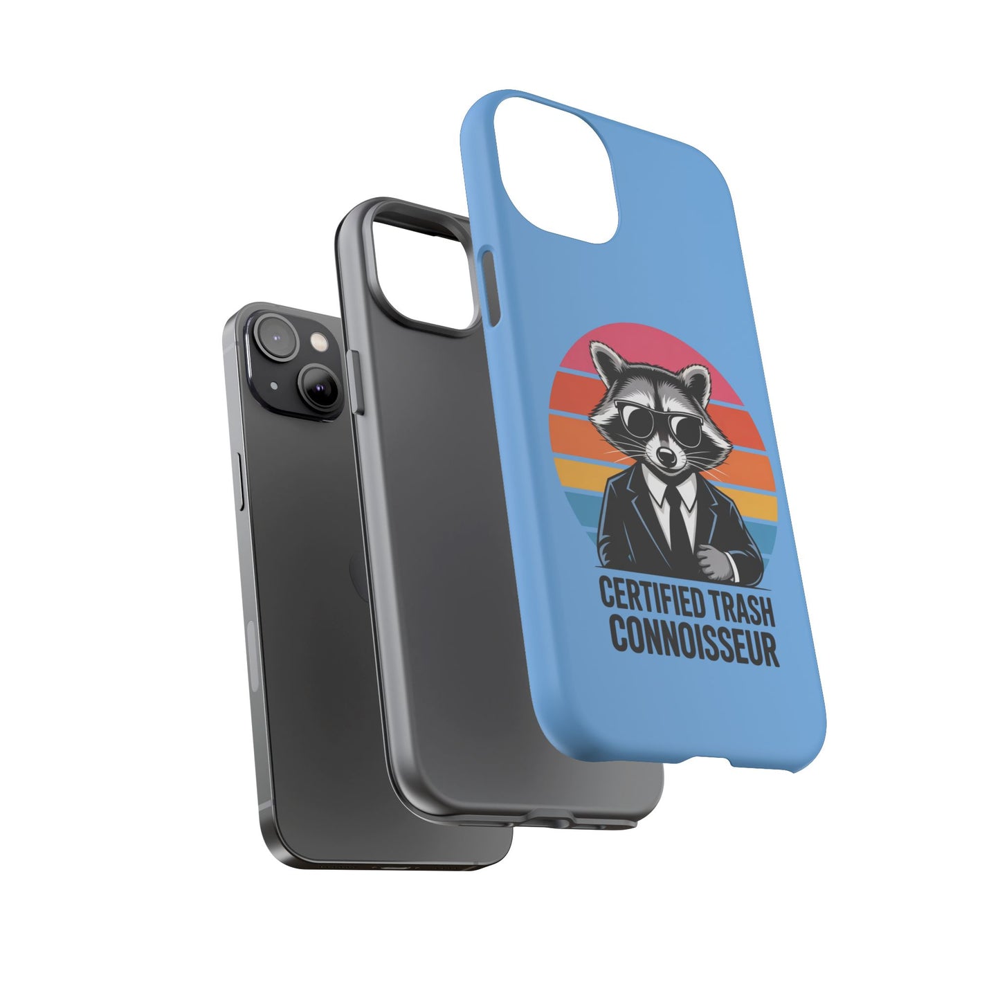 Humorous Raccoon Phone Case - Certified Trash Connoisseur