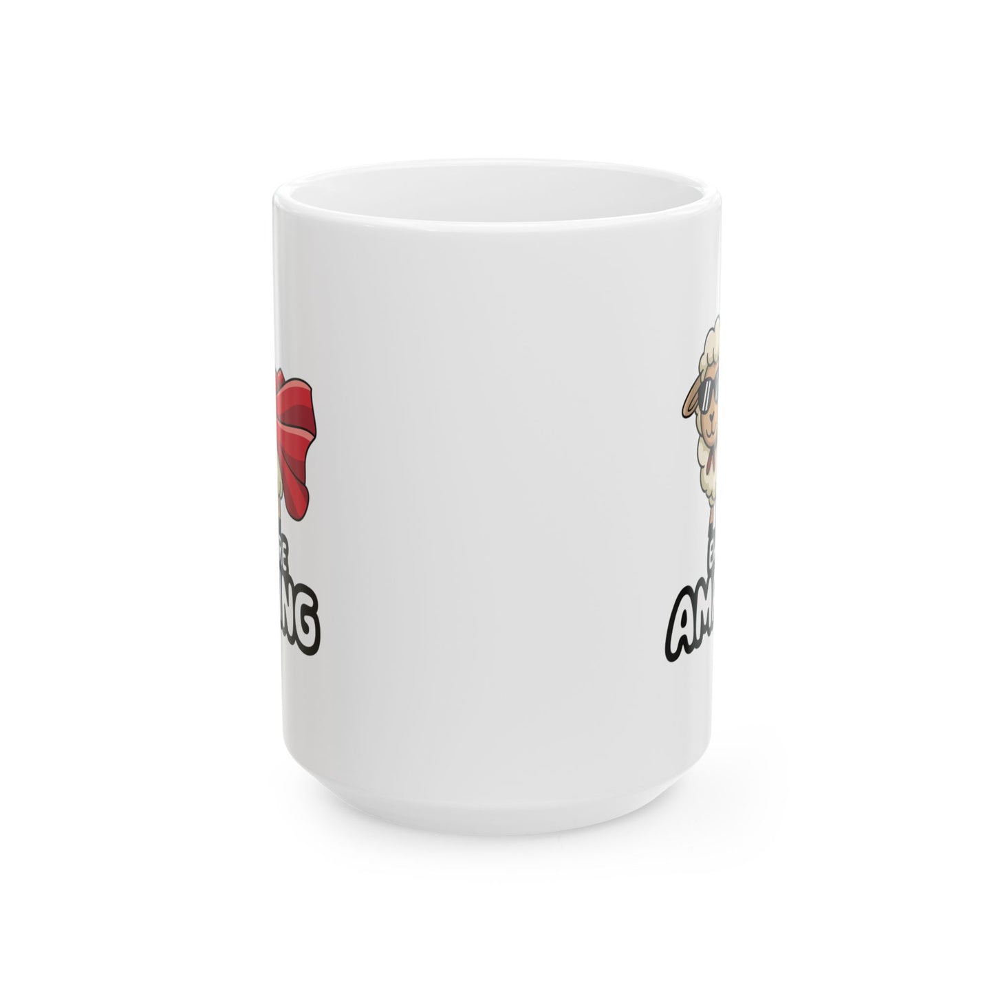 Mug with Sheep Design - Ewe Are Amazing Animal Cup Funny Mug Inspirational Cup Positive Decor