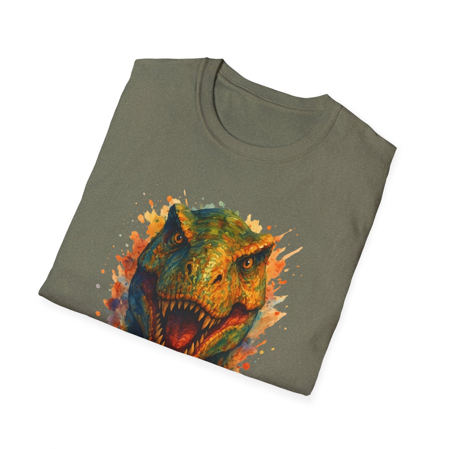 Watercolor T-Rex T-Shirt | Psychedelic Dinosaur Tee | Prehistoric Rainbow Dino Gift | Unisex Cotton Graphic Shirt Jurassic Tee