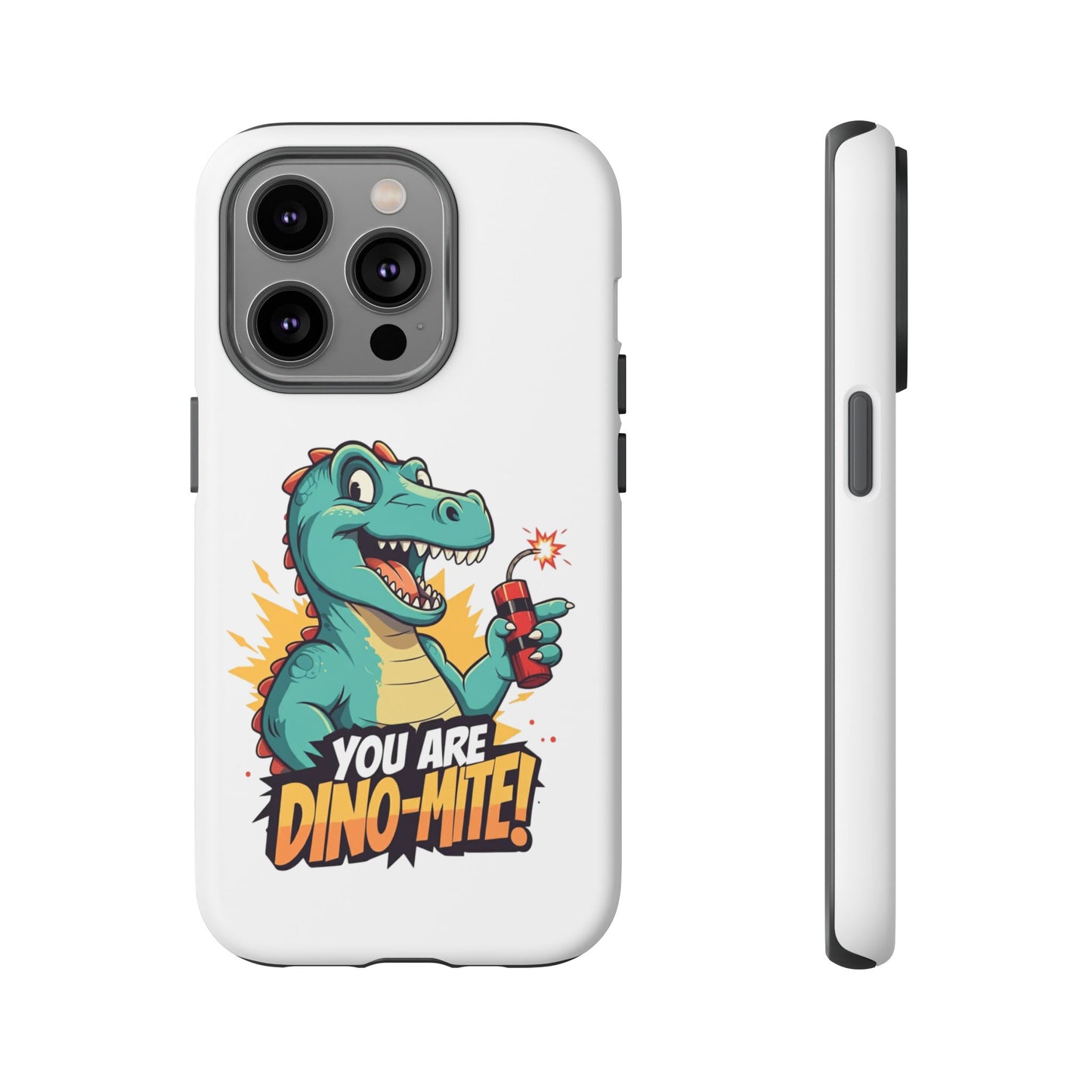 iPhone Case - Dino-Mite Pun Design