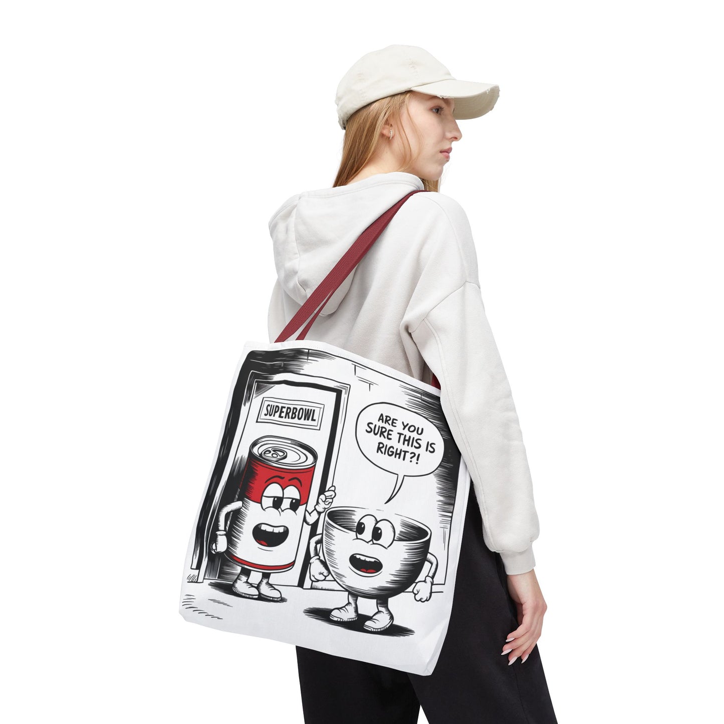 Tote Bag - Comic Superbowl Soup Design