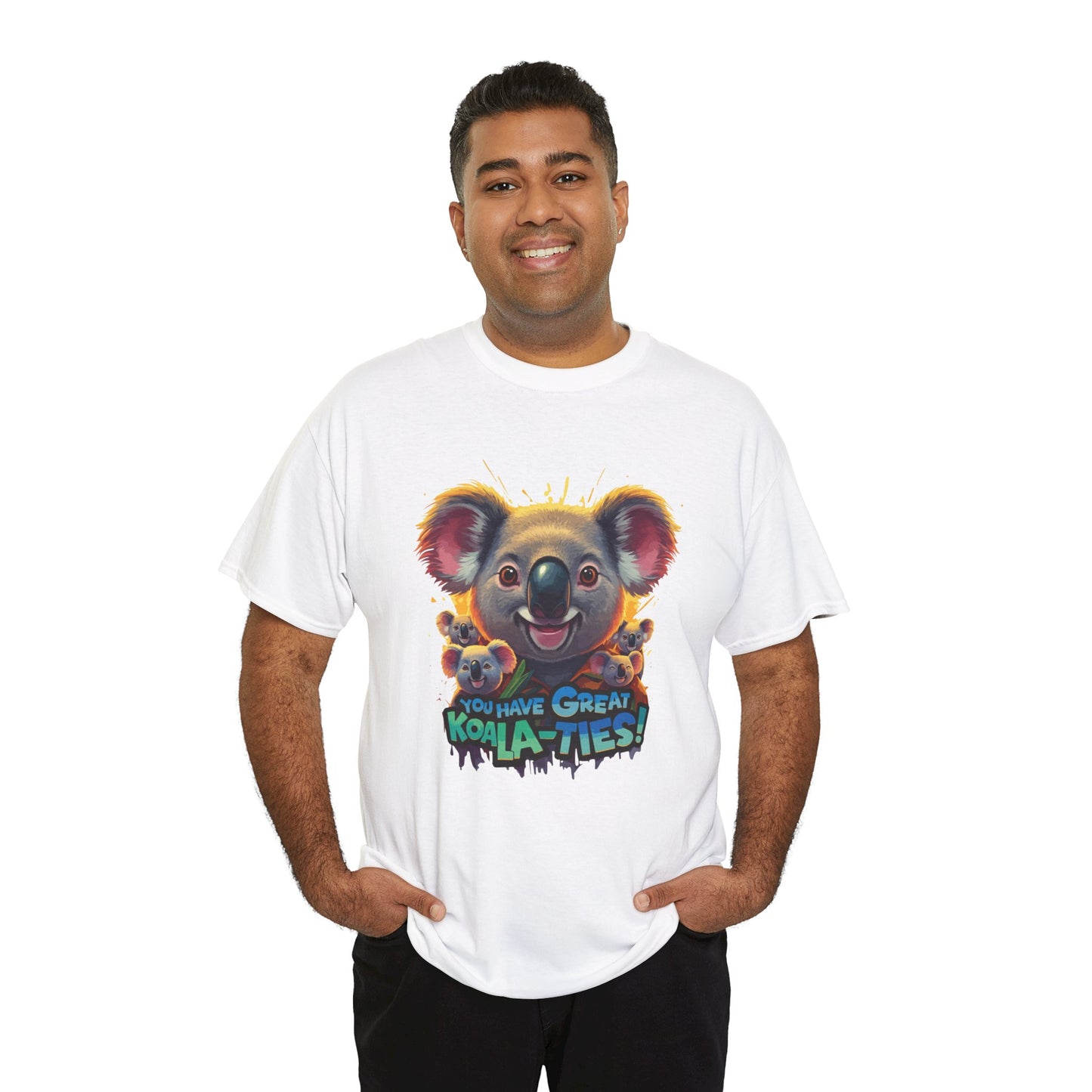 You Have Great Koala‑ties Tee – Cute Koala Pun T‑Shirt, Animal Lover Gift, Funny Wildlife Graphic, Unisex Casual Tee