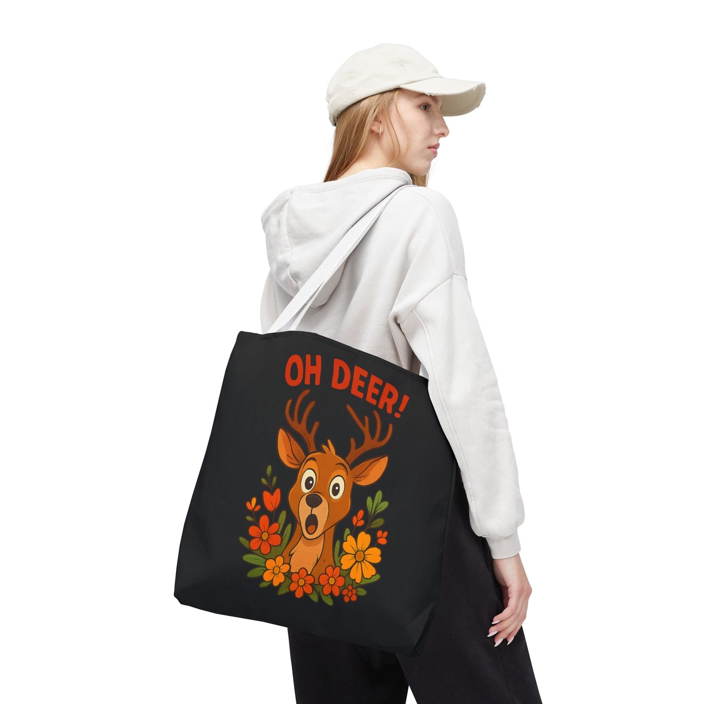 Oh Deer Tote Bag Wildlife Bag Deer Tote Nature Bag Grocery Bag Reusable Tote
